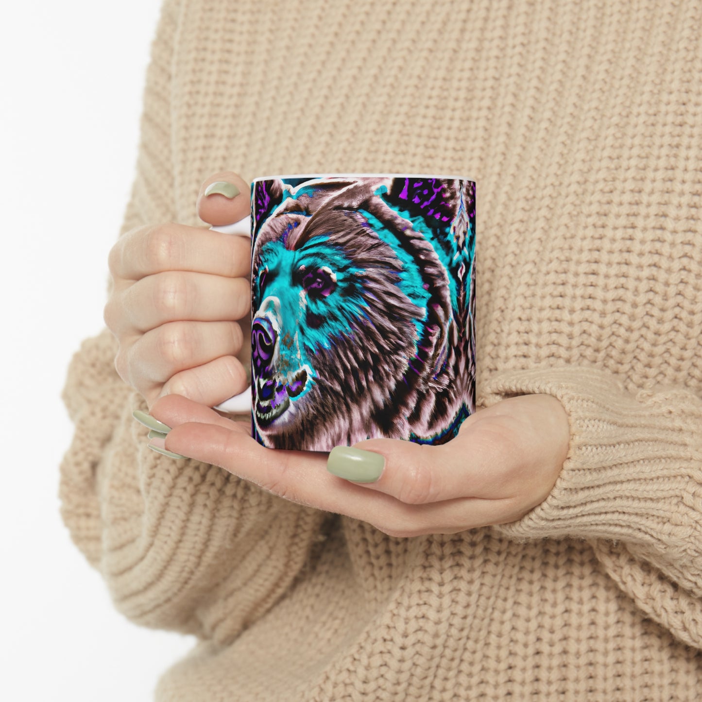 Ceramic Mug 11oz - Mug Grizzle Bear 0001