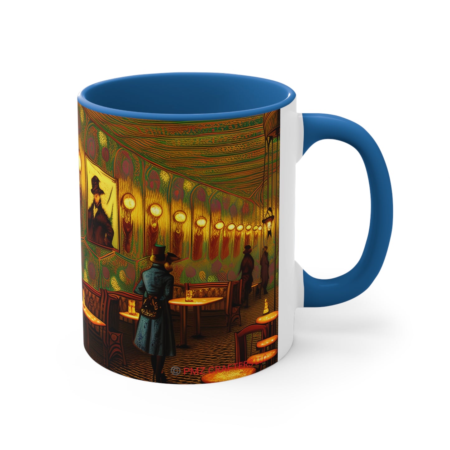 Accent Coffee Mug, 11oz -  Cafe Table Shadow 0001