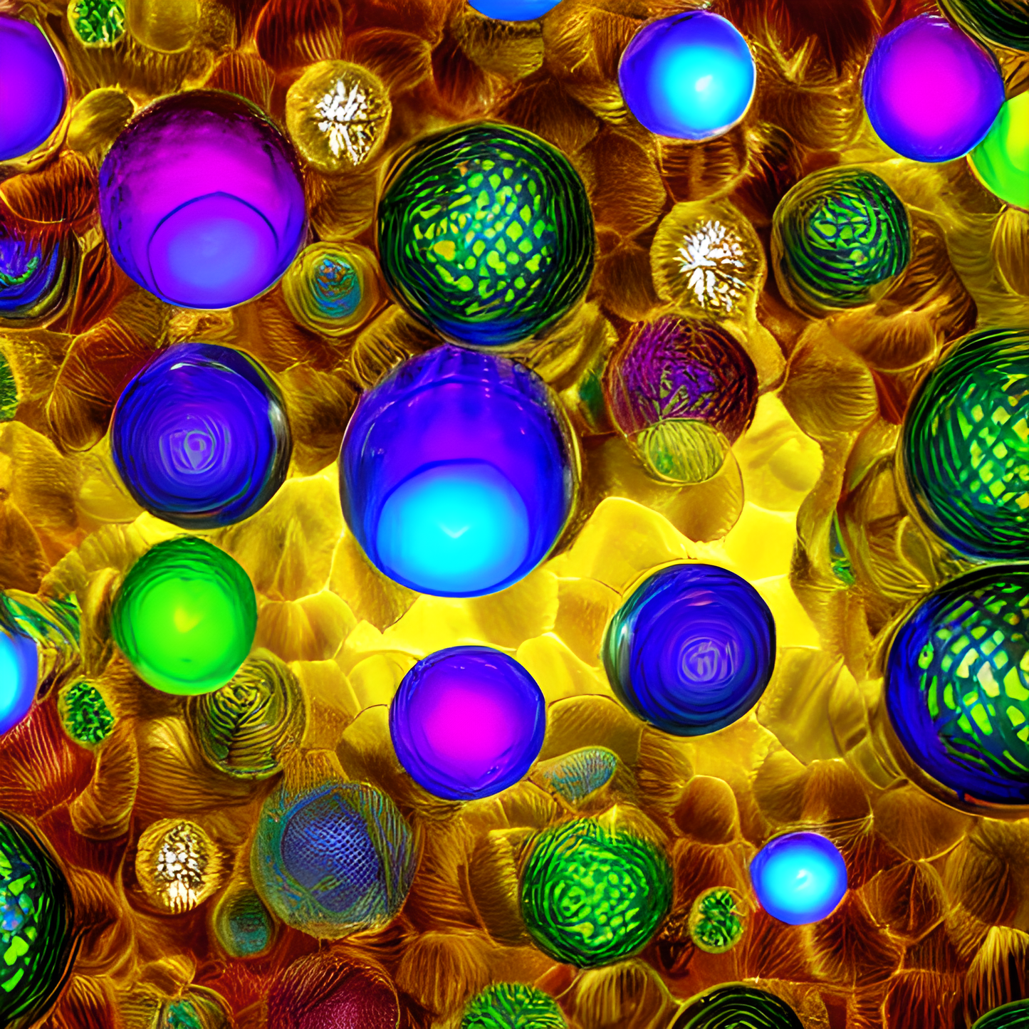 Custom T Shirt, 3D Vibrant Circles 0001