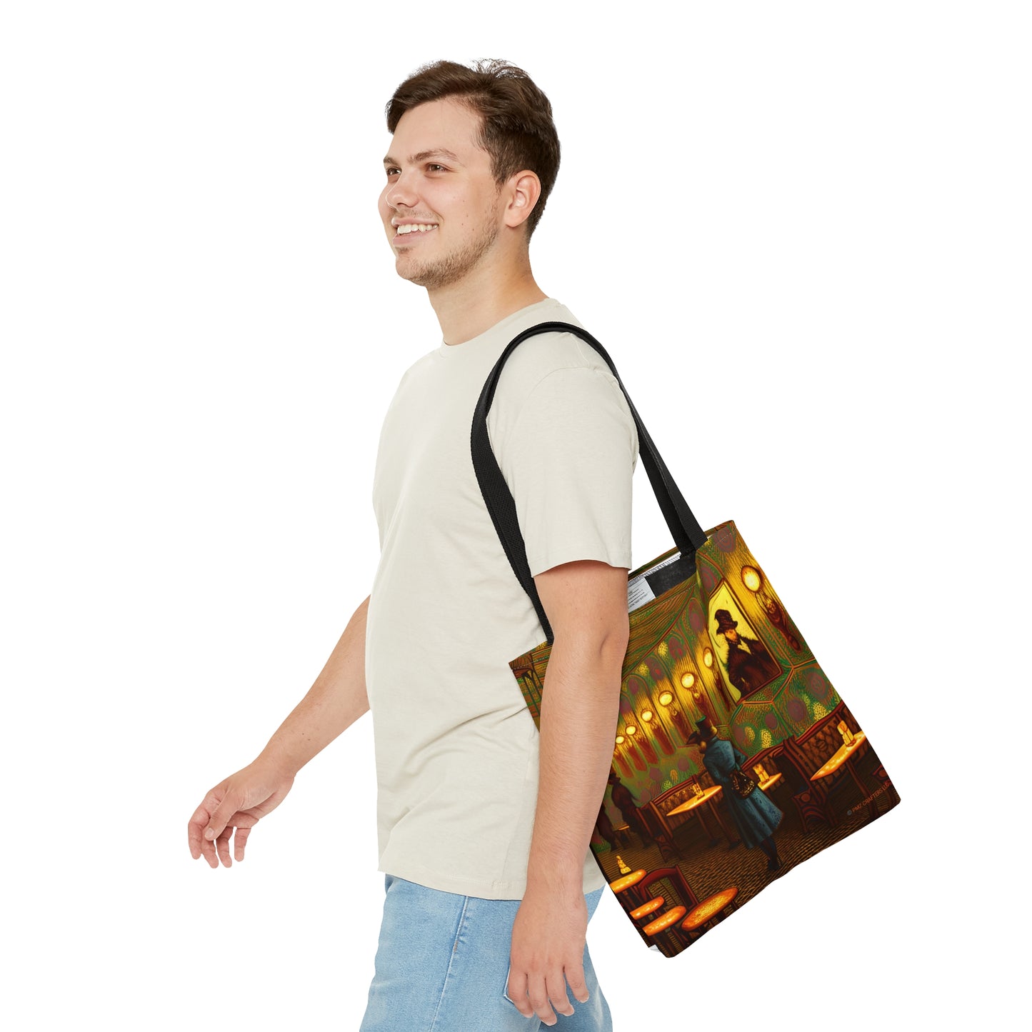 Tote Bag (AOP) - Cafe Table Shadows 0001