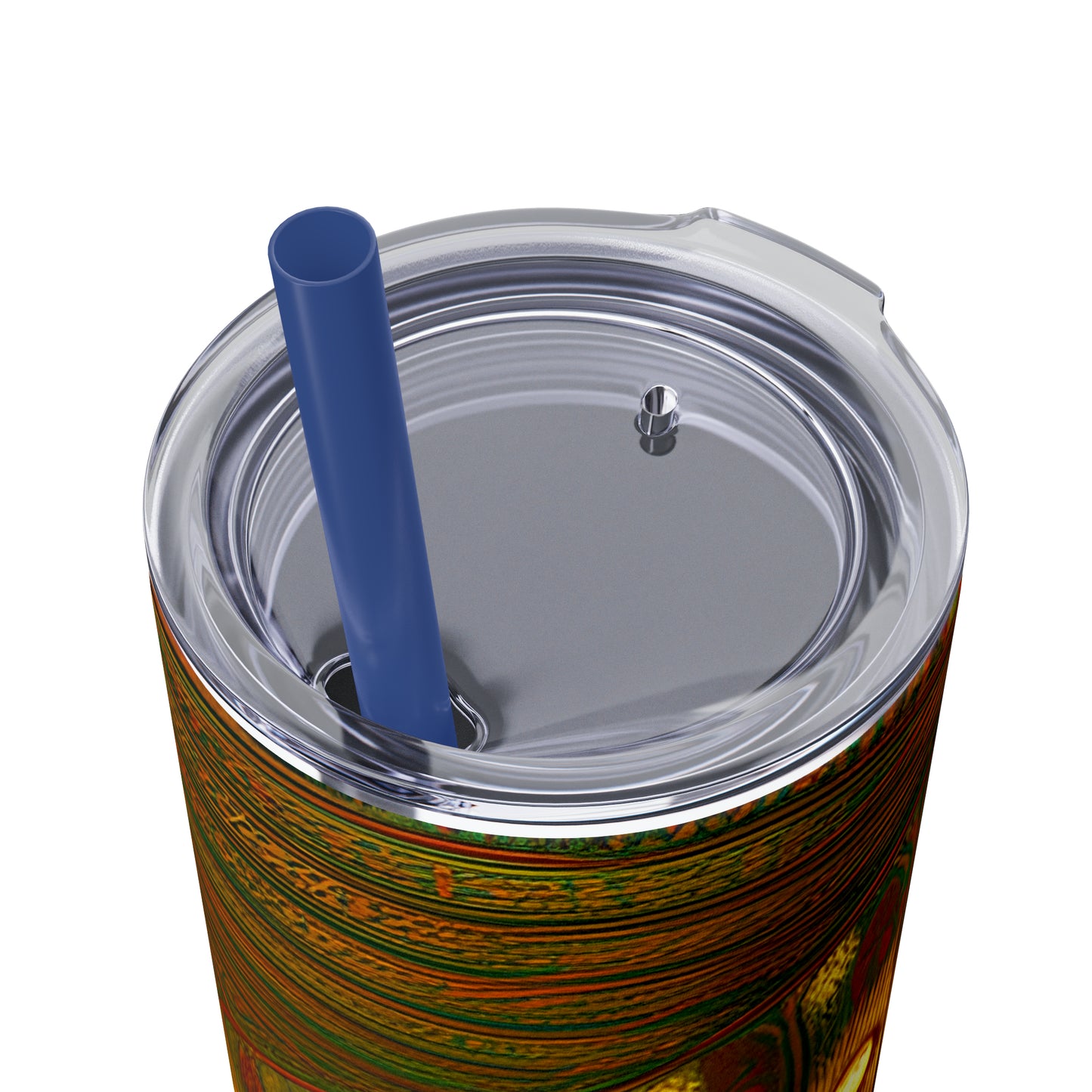Skinny Tumbler with Straw, 20oz - Cafe Table Shadows 0001