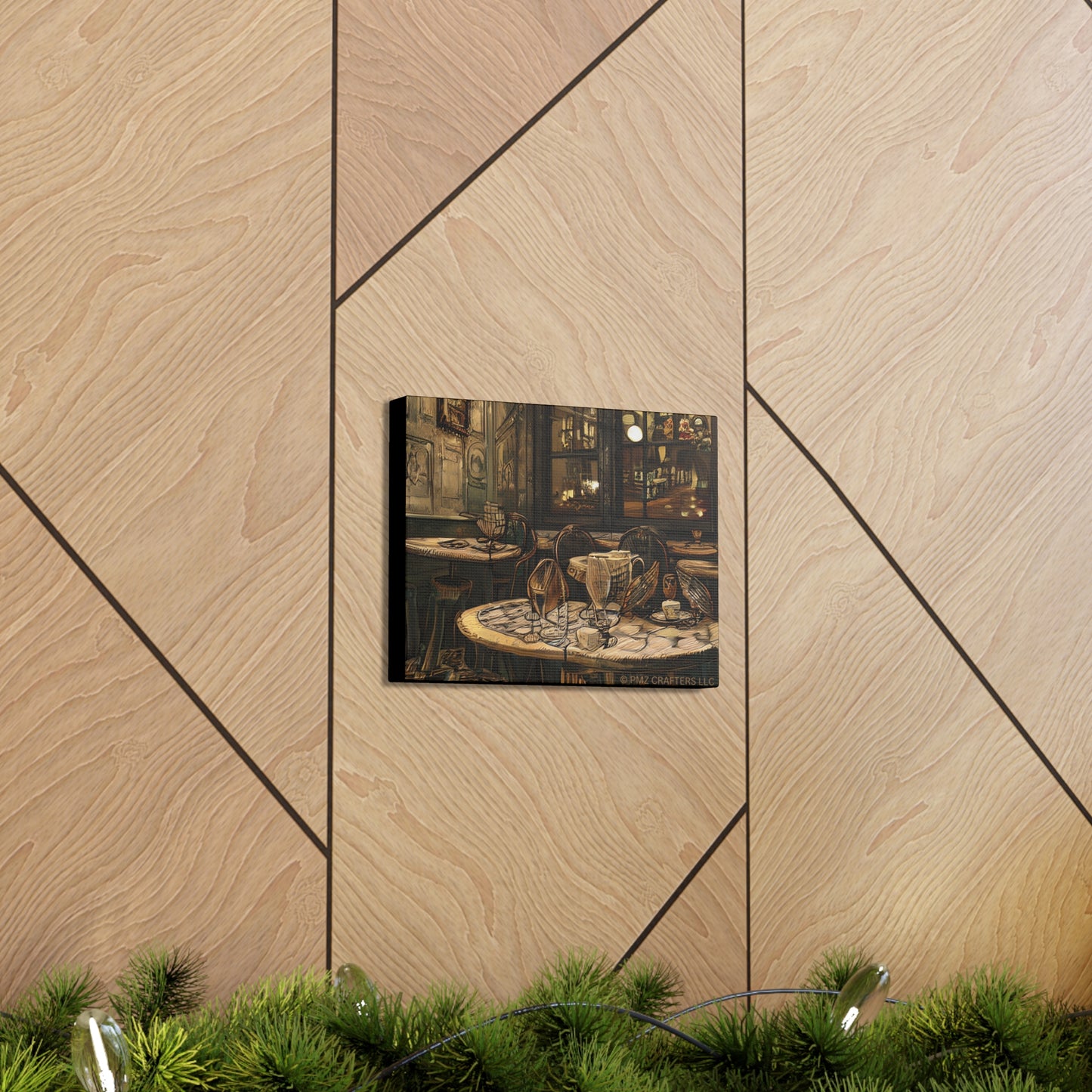 Canvas Gallery Wraps - Cafe Table Brown 0002