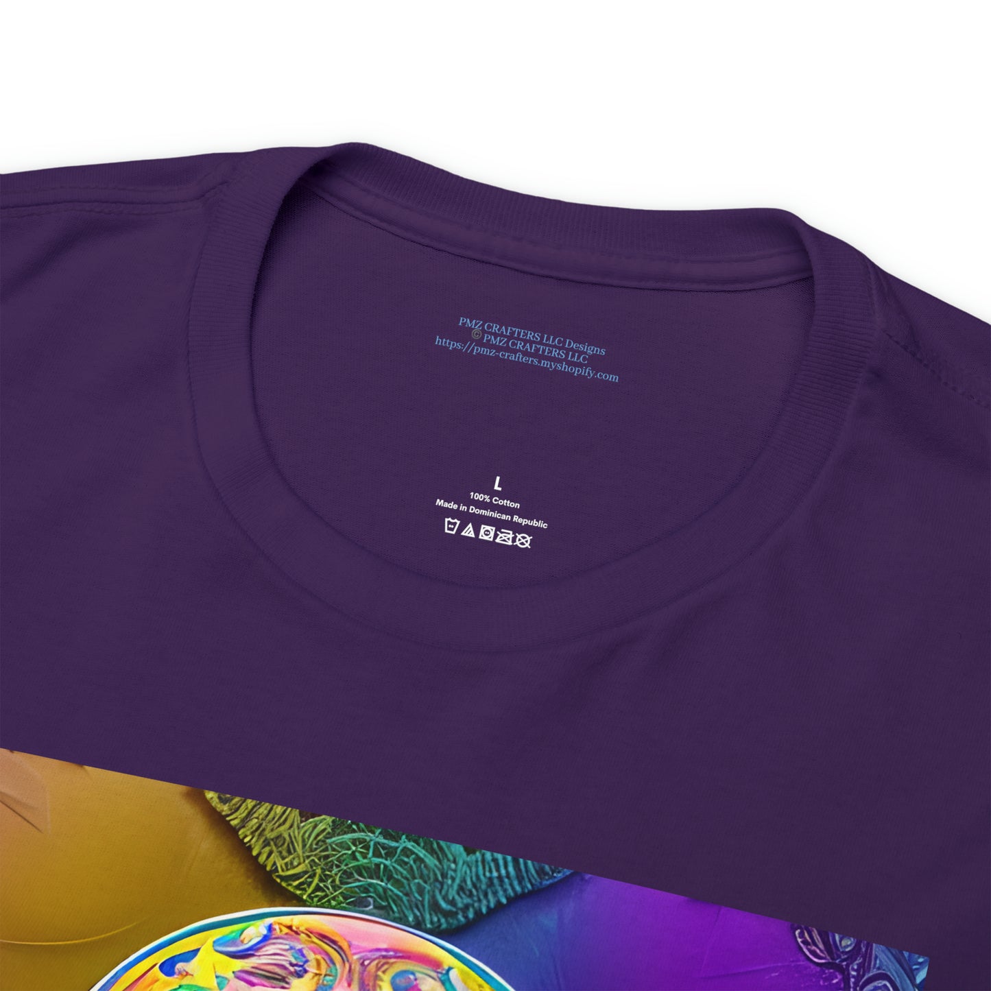 Unisex Heavy Cotton Tee - Sugar Skull 0002