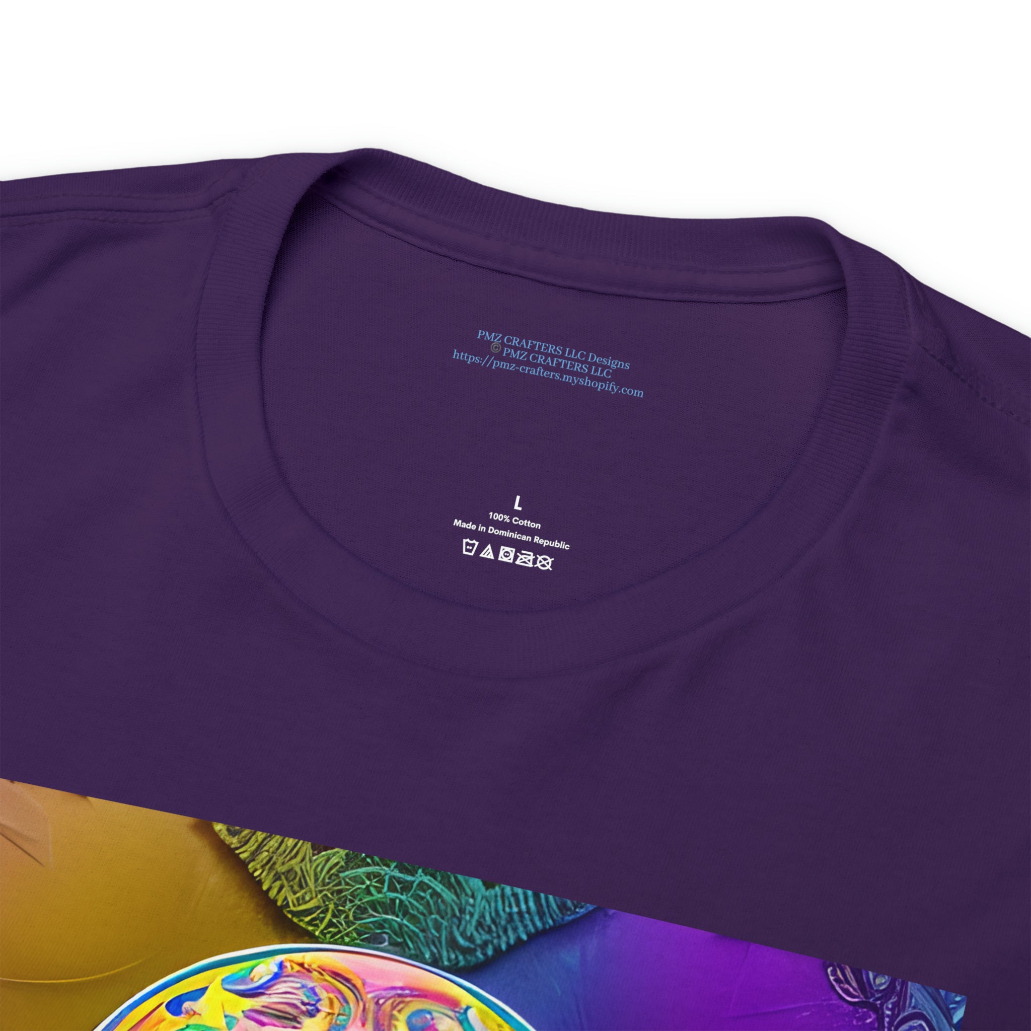 Unisex Heavy Cotton Tee - Sugar Skull 0002