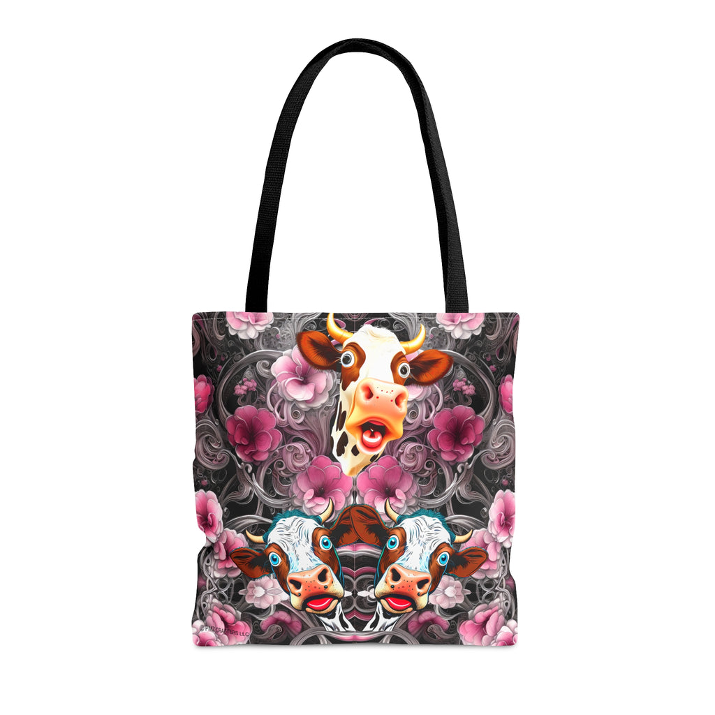Tote Bag (AOP) - Flower Cow 0001