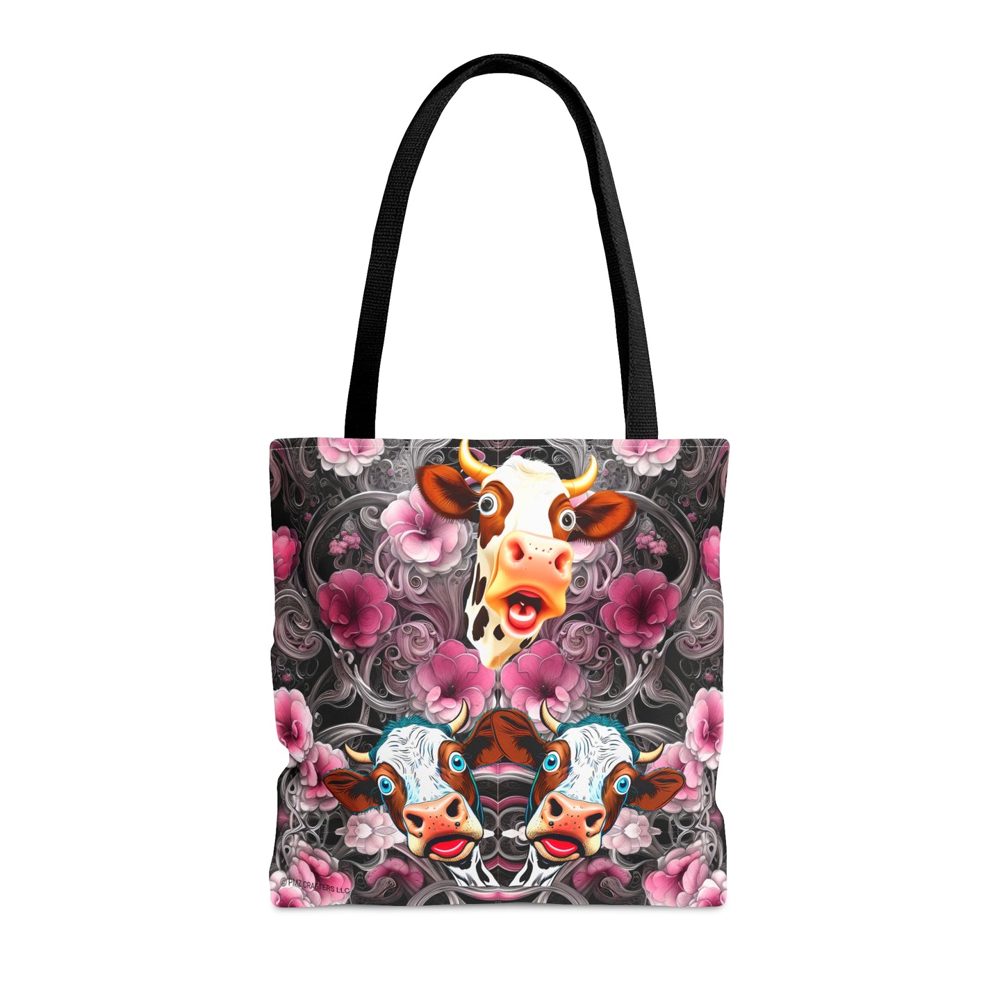 Tote Bag (AOP) - Flower Cow 0001