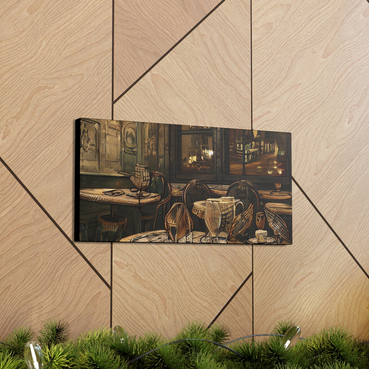 Canvas Gallery Wraps - Cafe Table Brown 0002