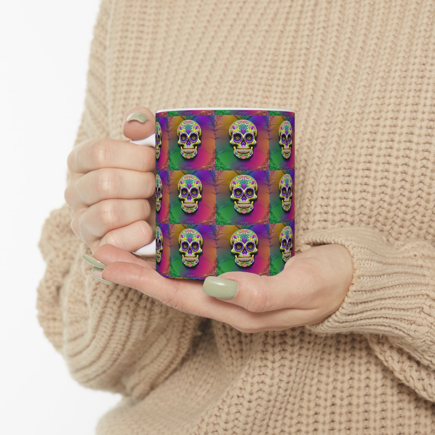 Ceramic Mug 11oz - Sugar Skull 0002