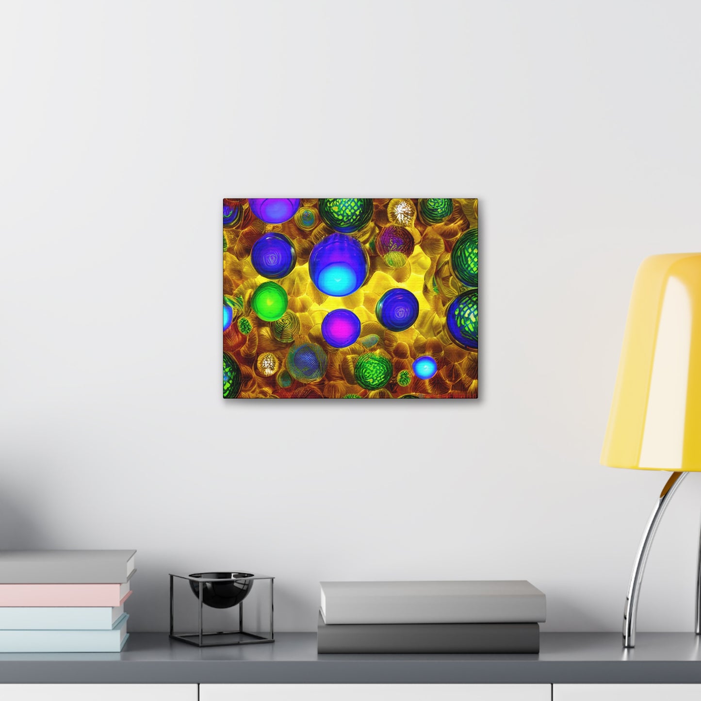 Canvas Gallery Wraps - 3D Vibrant Circles 0001