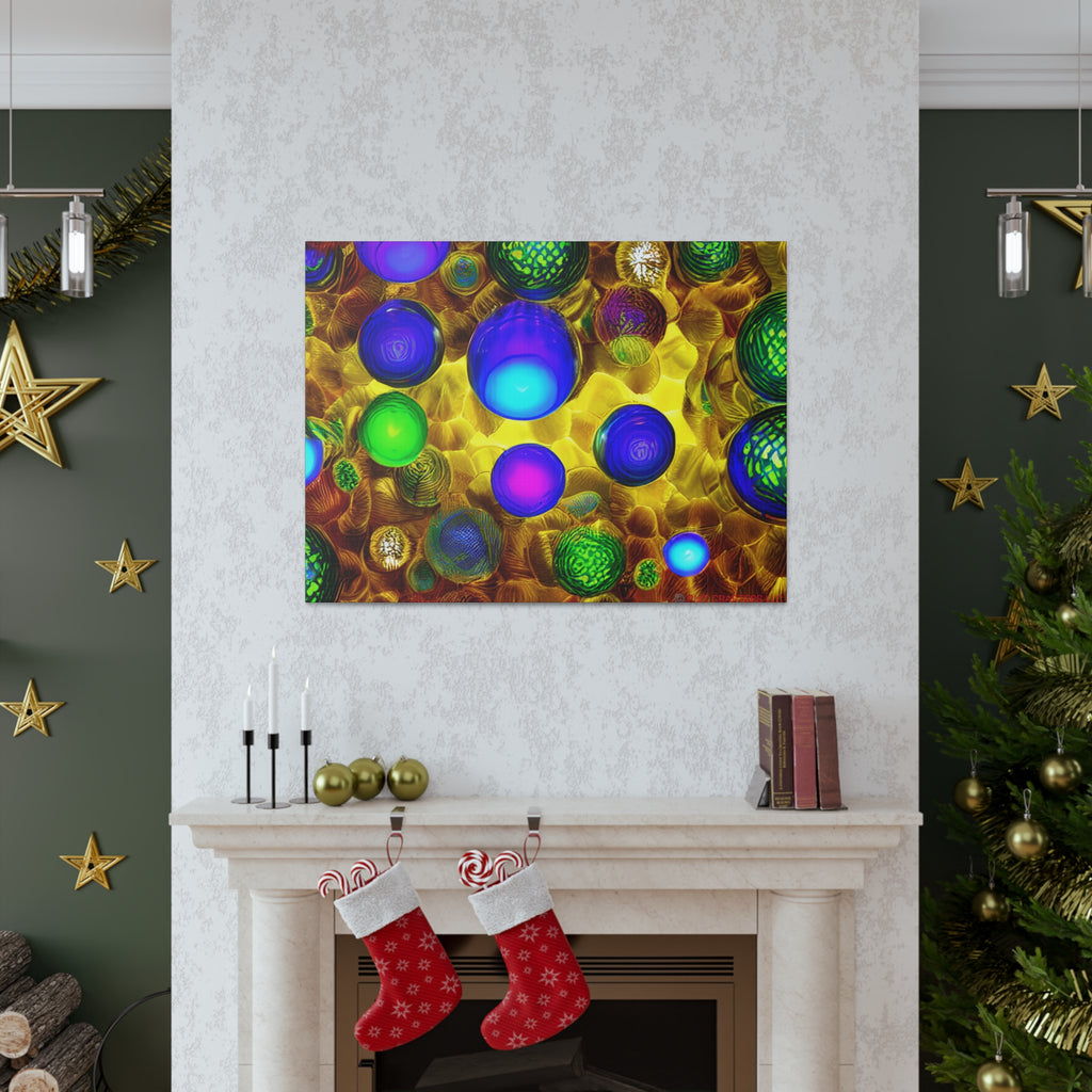 Canvas Gallery Wraps - 3D Vibrant Circles 0001