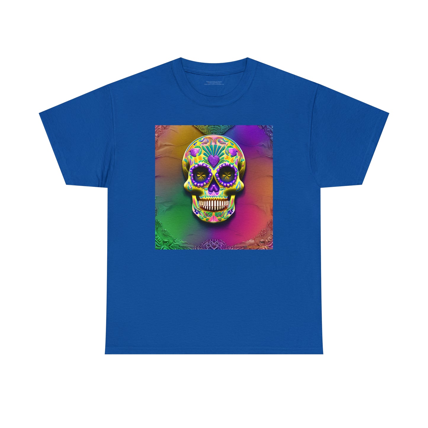 Unisex Heavy Cotton Tee - Sugar Skull 0002