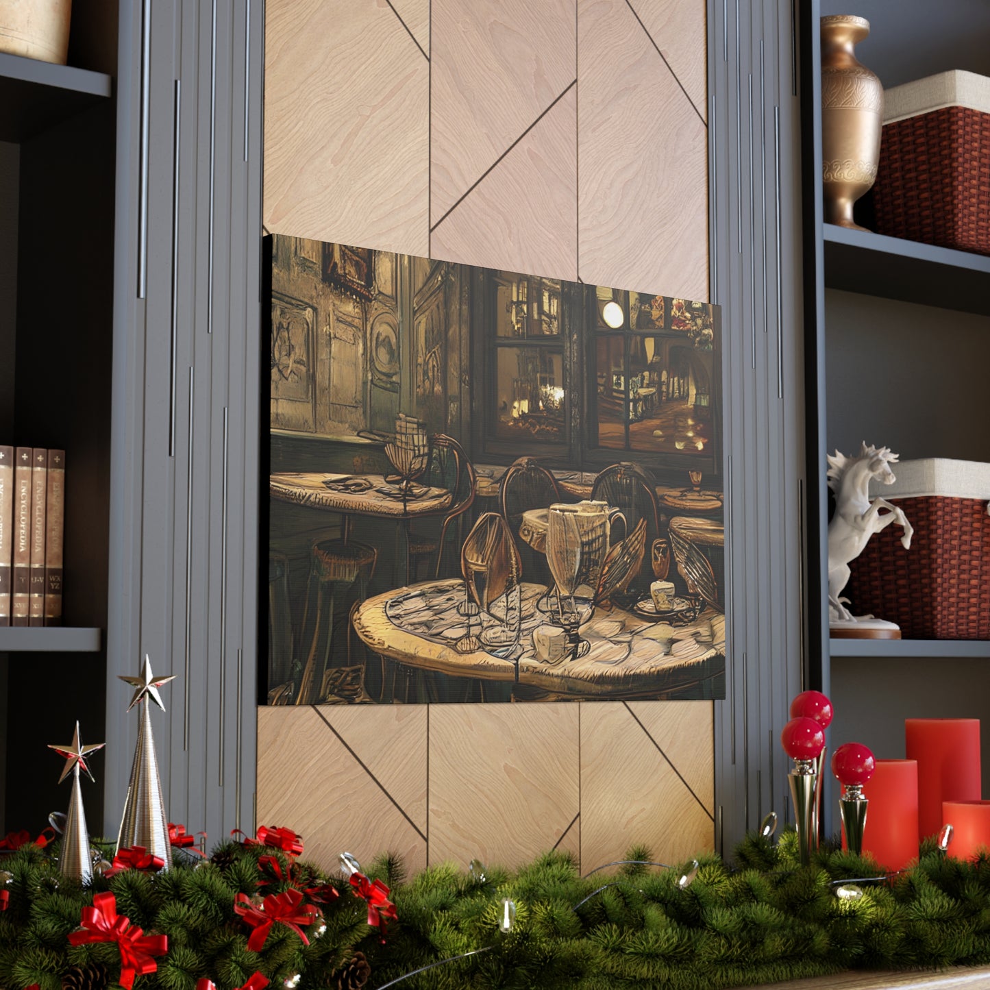 Canvas Gallery Wraps - Cafe Table Brown 0002