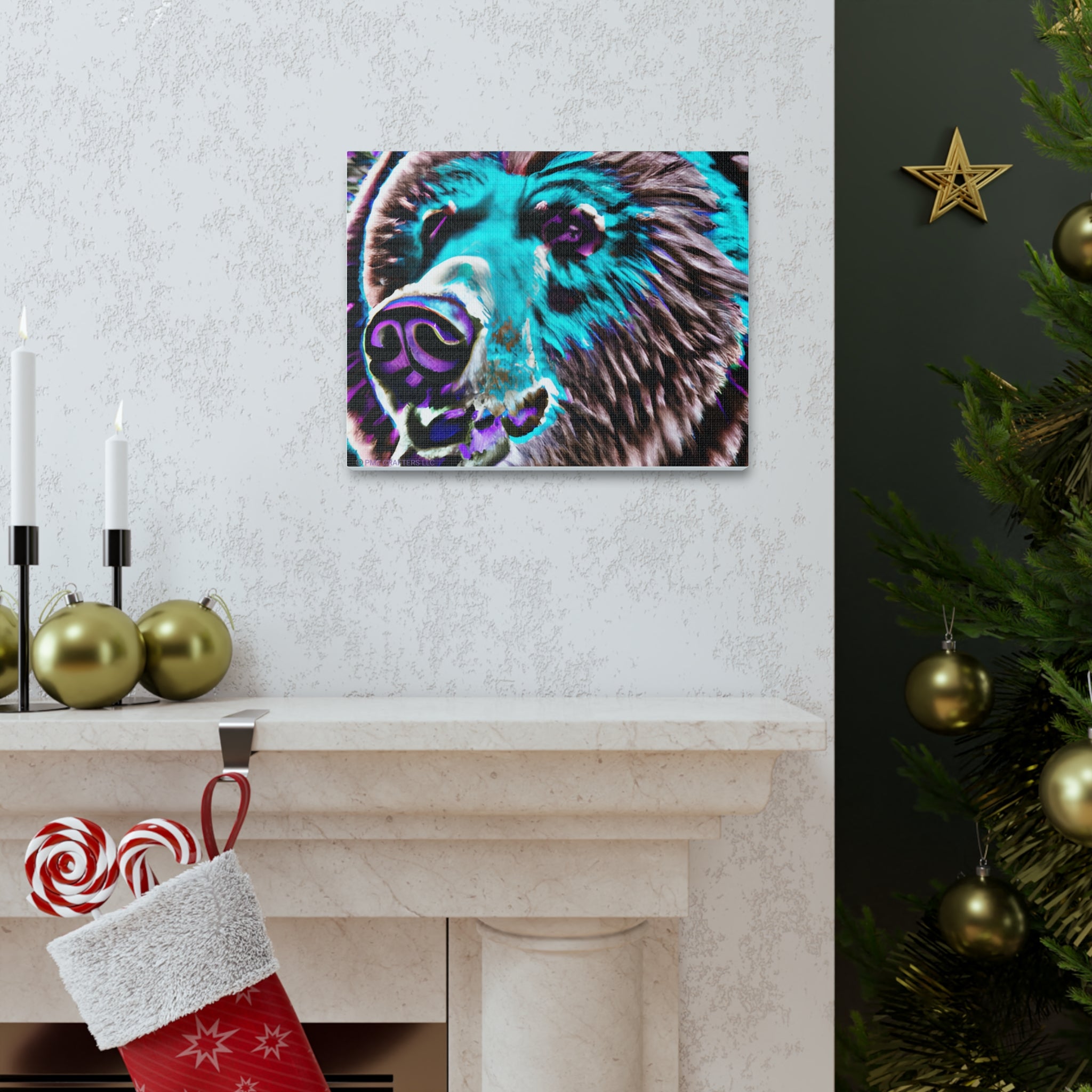 Canvas Gallery Wraps - Grizzle Bear 0001
