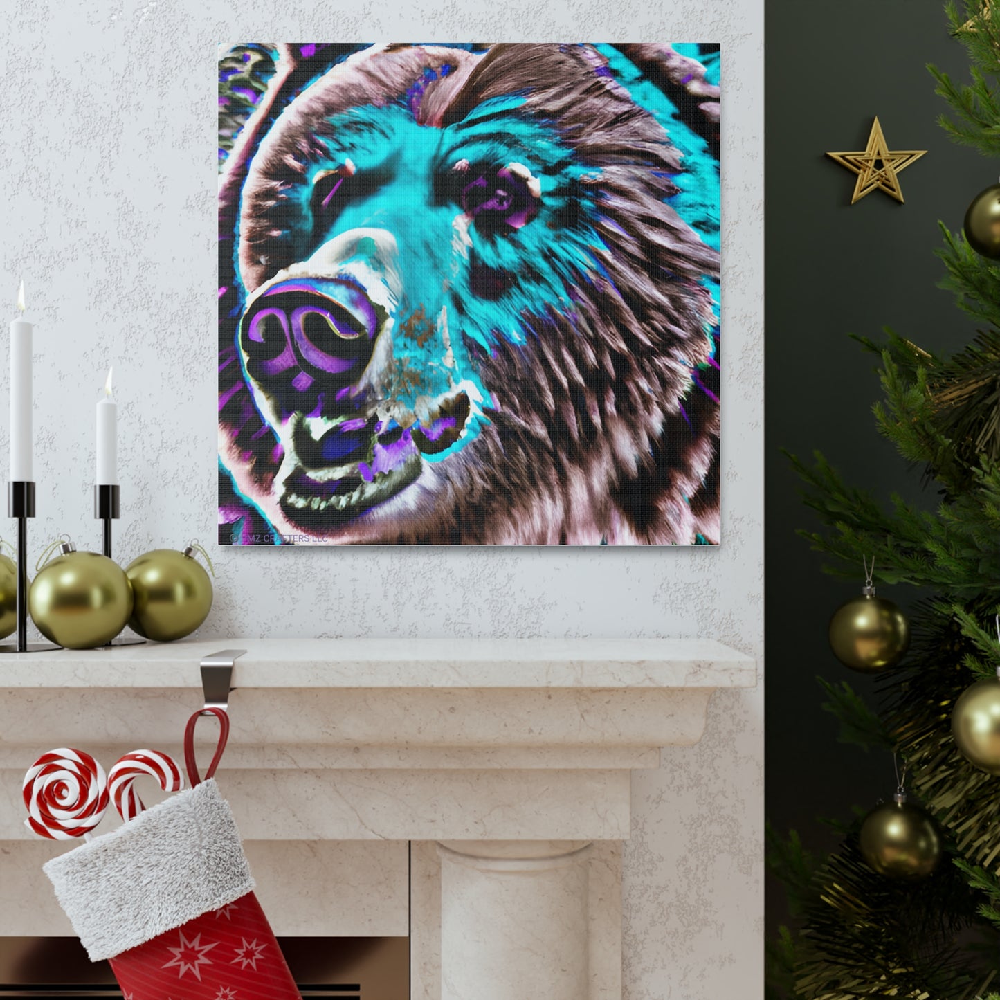 Canvas Gallery Wraps - Grizzle Bear 0001