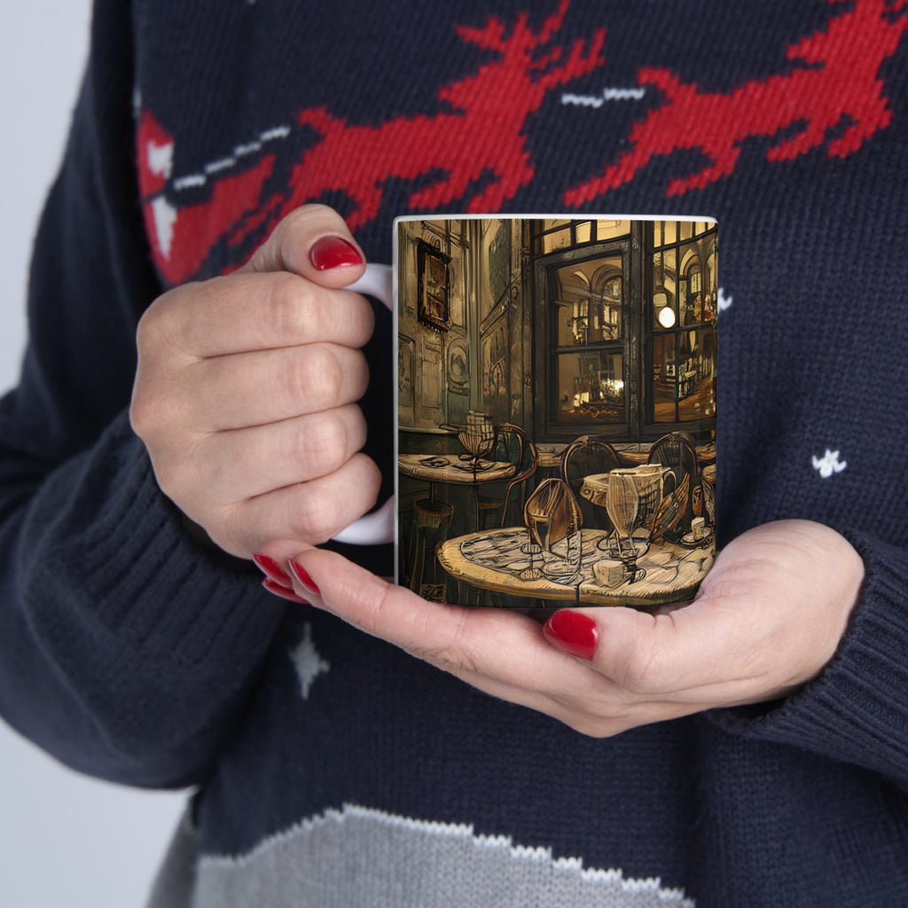 Ceramic Mug 11oz - Cafe Table Brown 0001