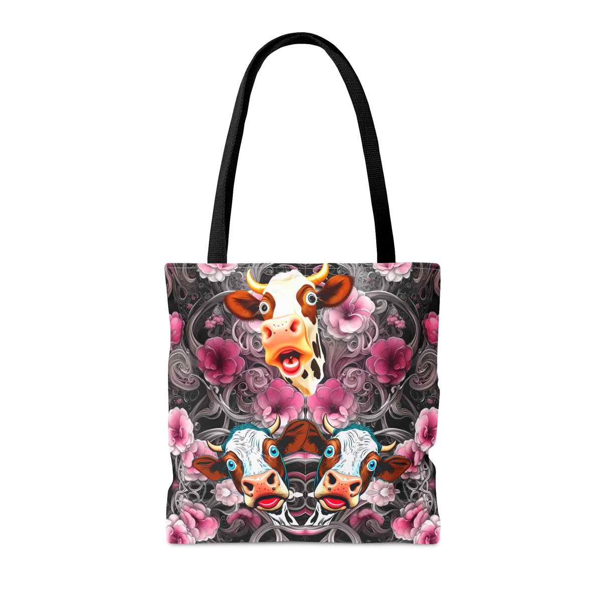 Tote Bag (AOP) - Flower Cow 0001