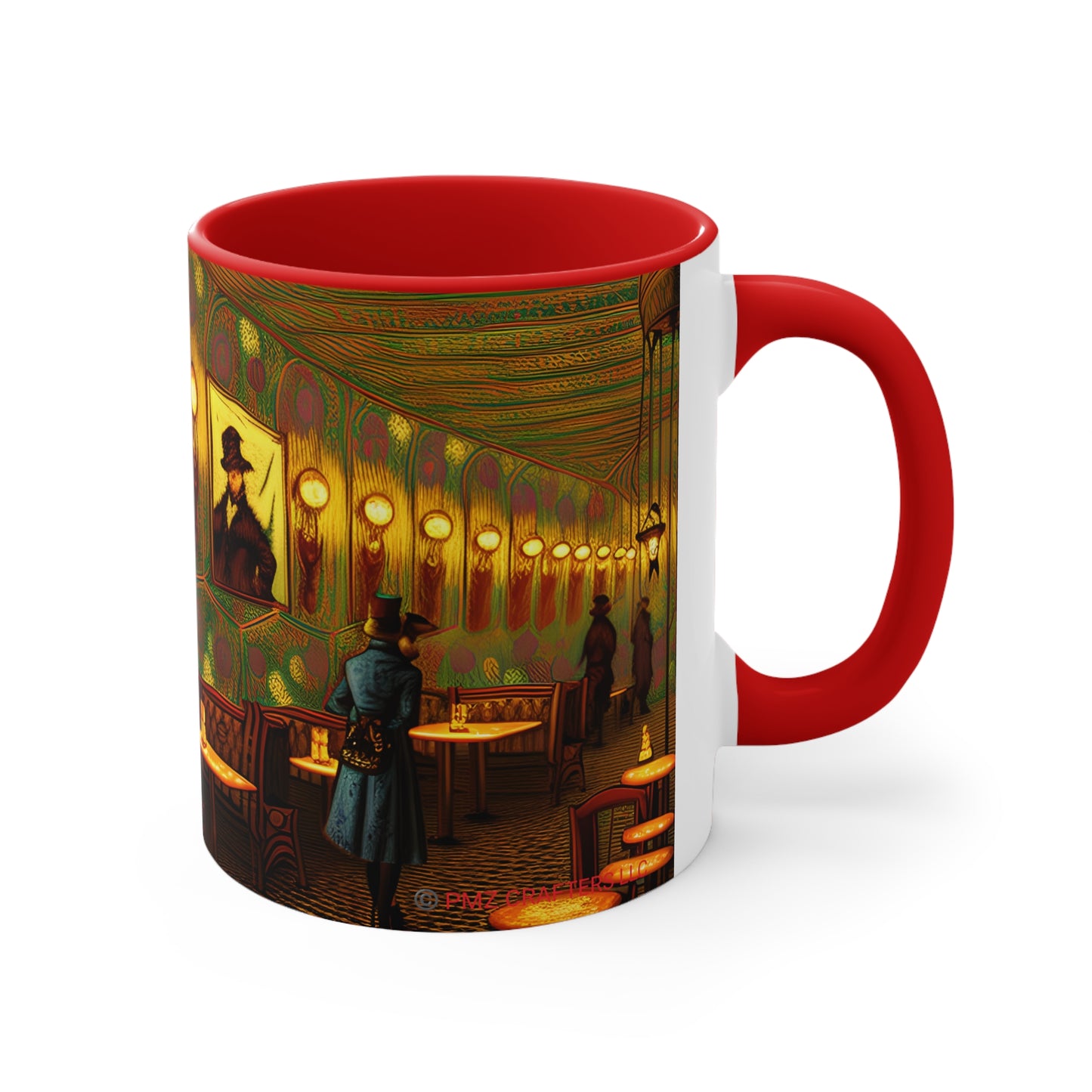 Accent Coffee Mug, 11oz -  Cafe Table Shadow 0001