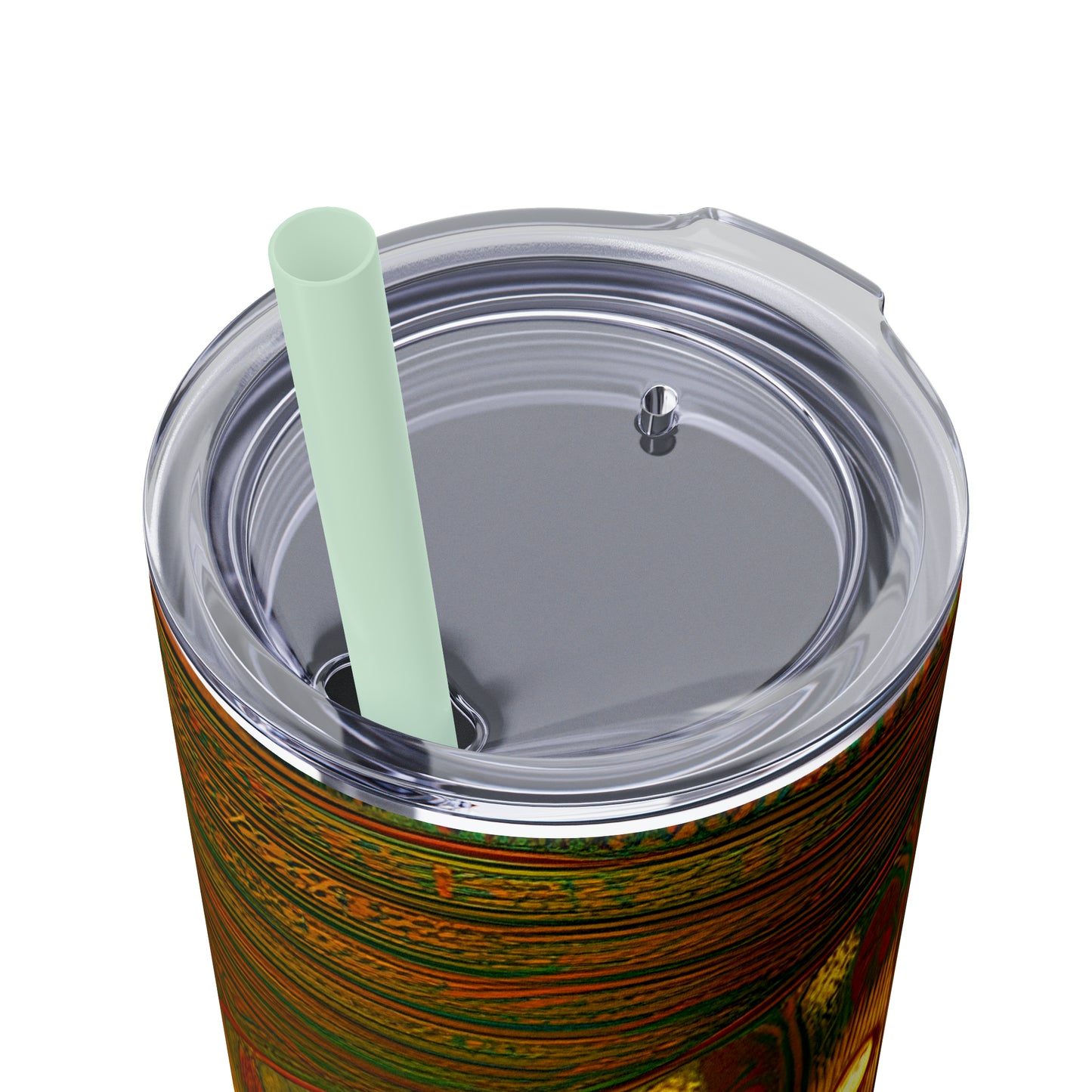 Skinny Tumbler with Straw, 20oz - Cafe Table Shadows 0001