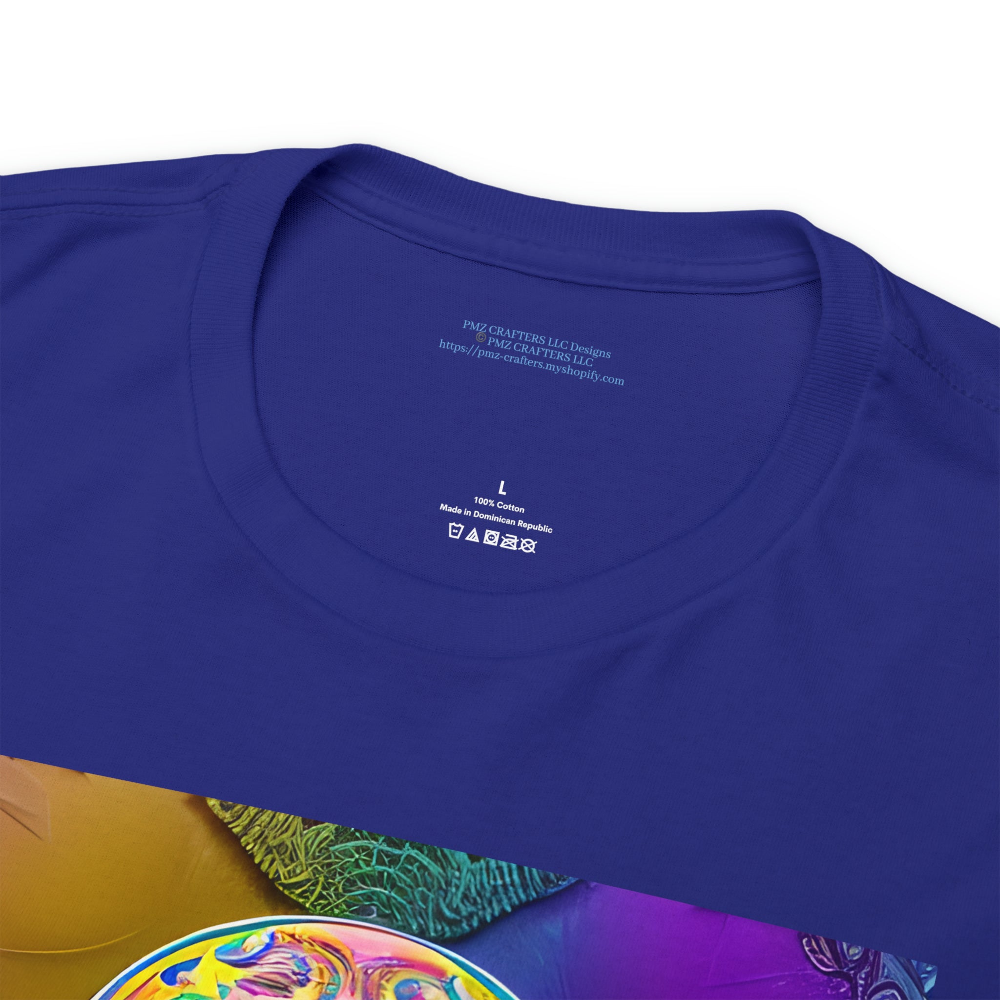 Unisex Heavy Cotton Tee - Sugar Skull 0002