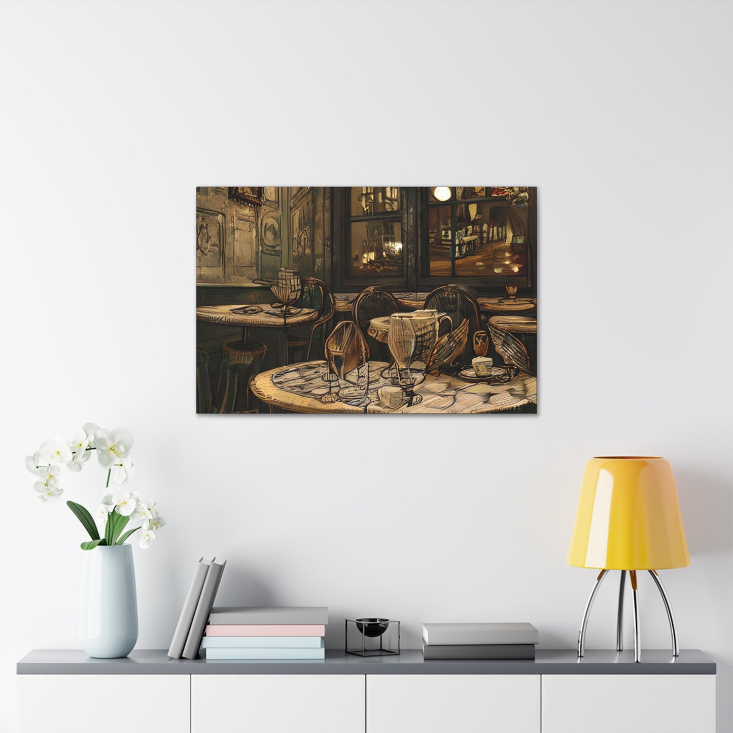 Canvas Gallery Wraps - Cafe Table Brown 0002