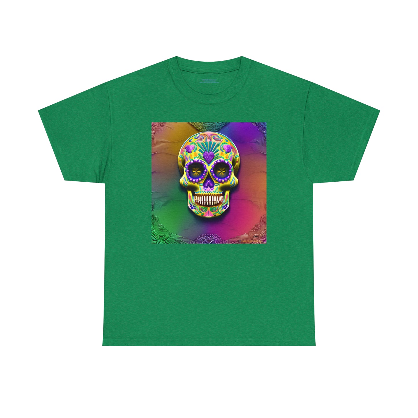 Unisex Heavy Cotton Tee - Sugar Skull 0002