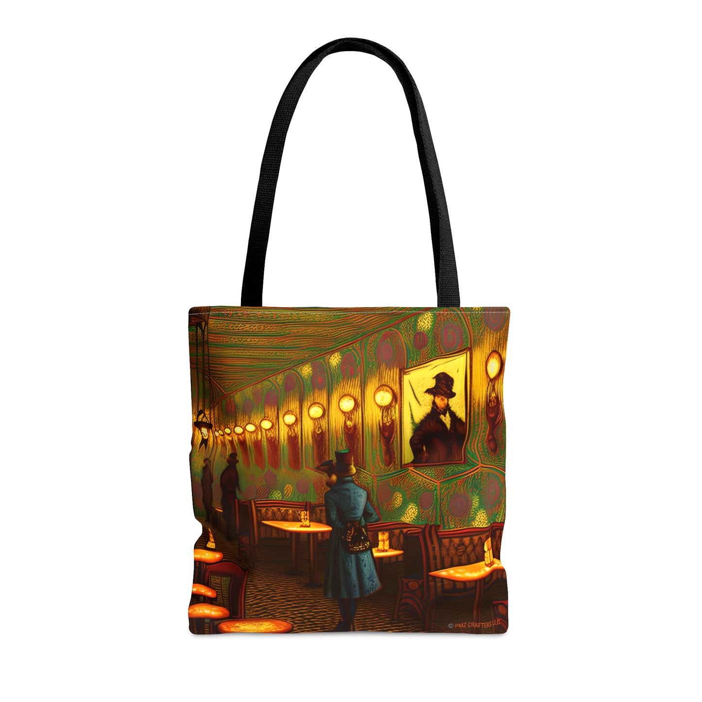 Tote Bag (AOP) - Cafe Table Shadows 0001