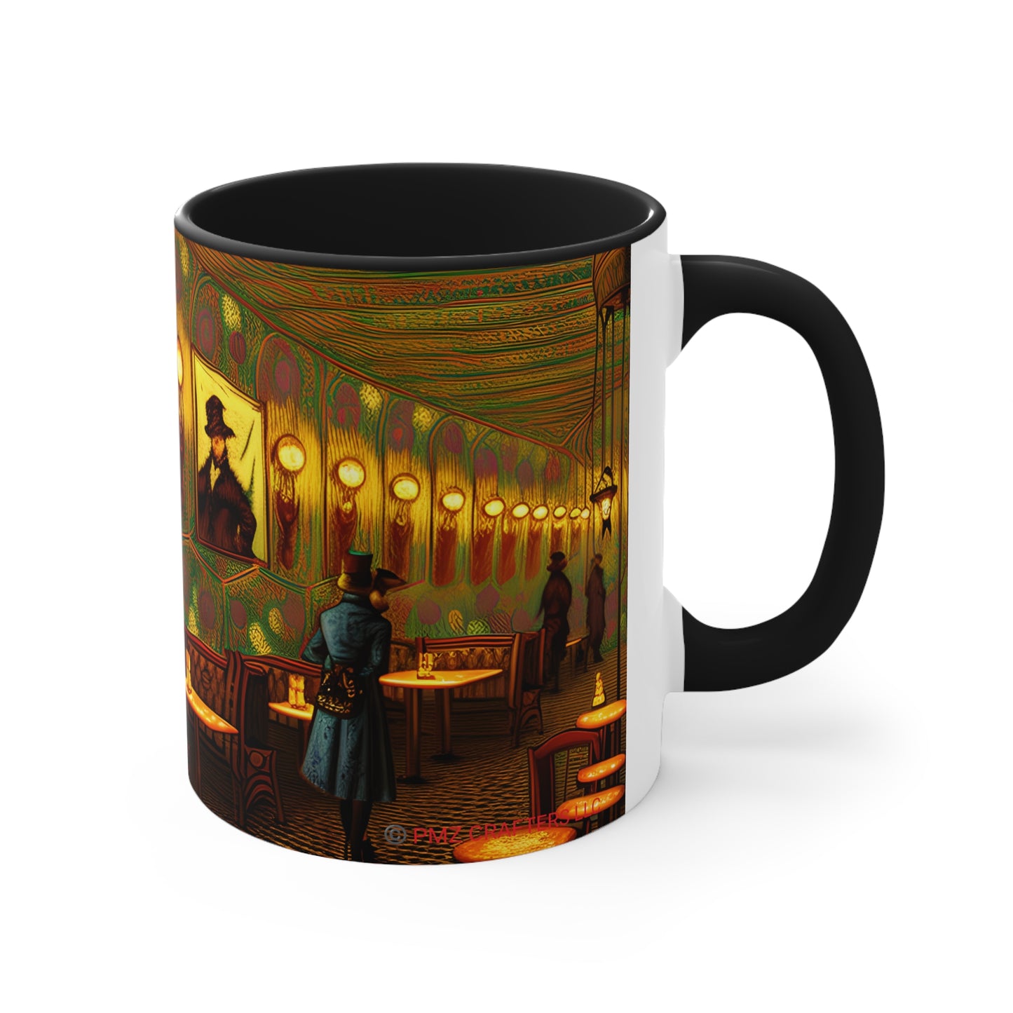 Accent Coffee Mug, 11oz -  Cafe Table Shadow 0001