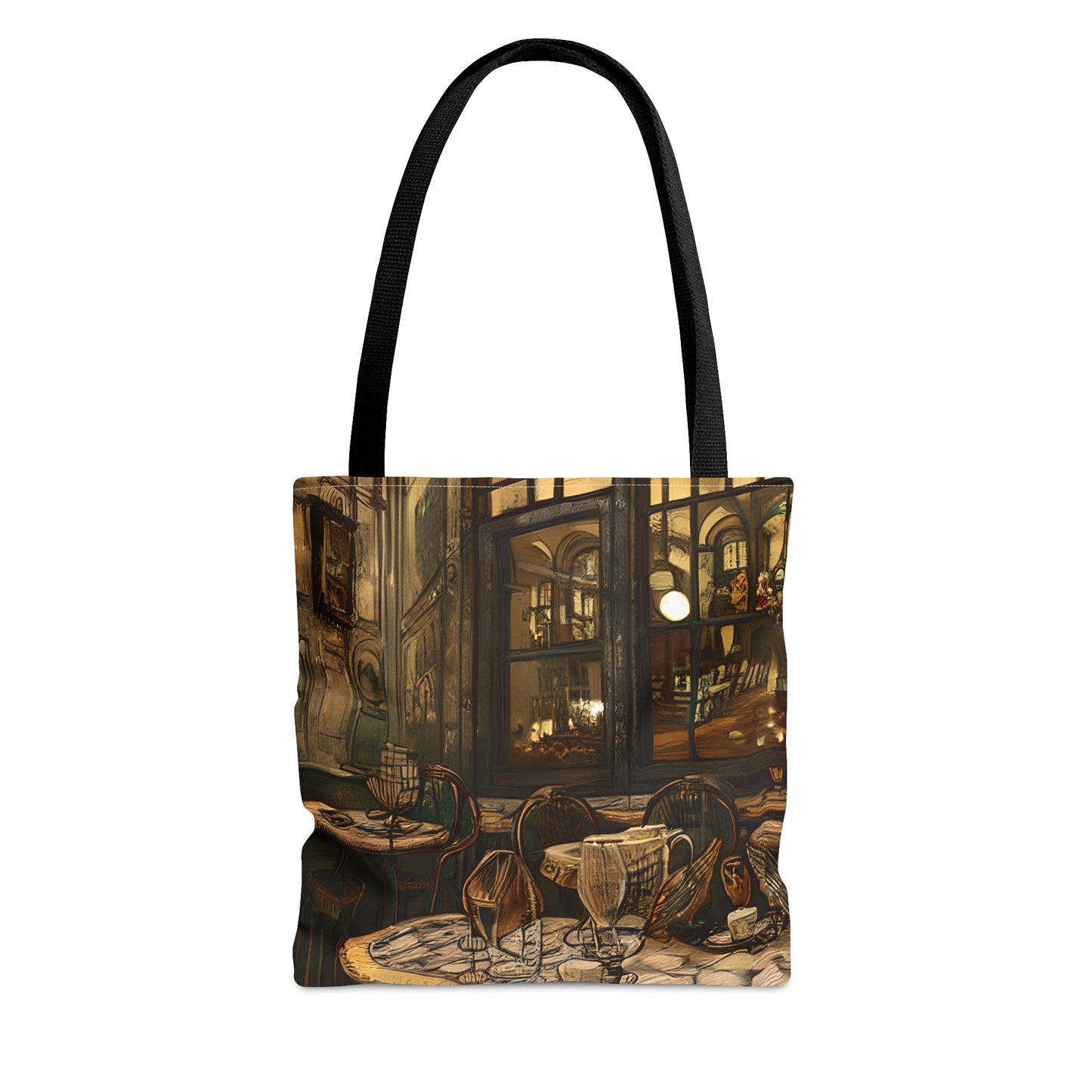 Tote Bag (AOP) - Cafe Table Brown 0001