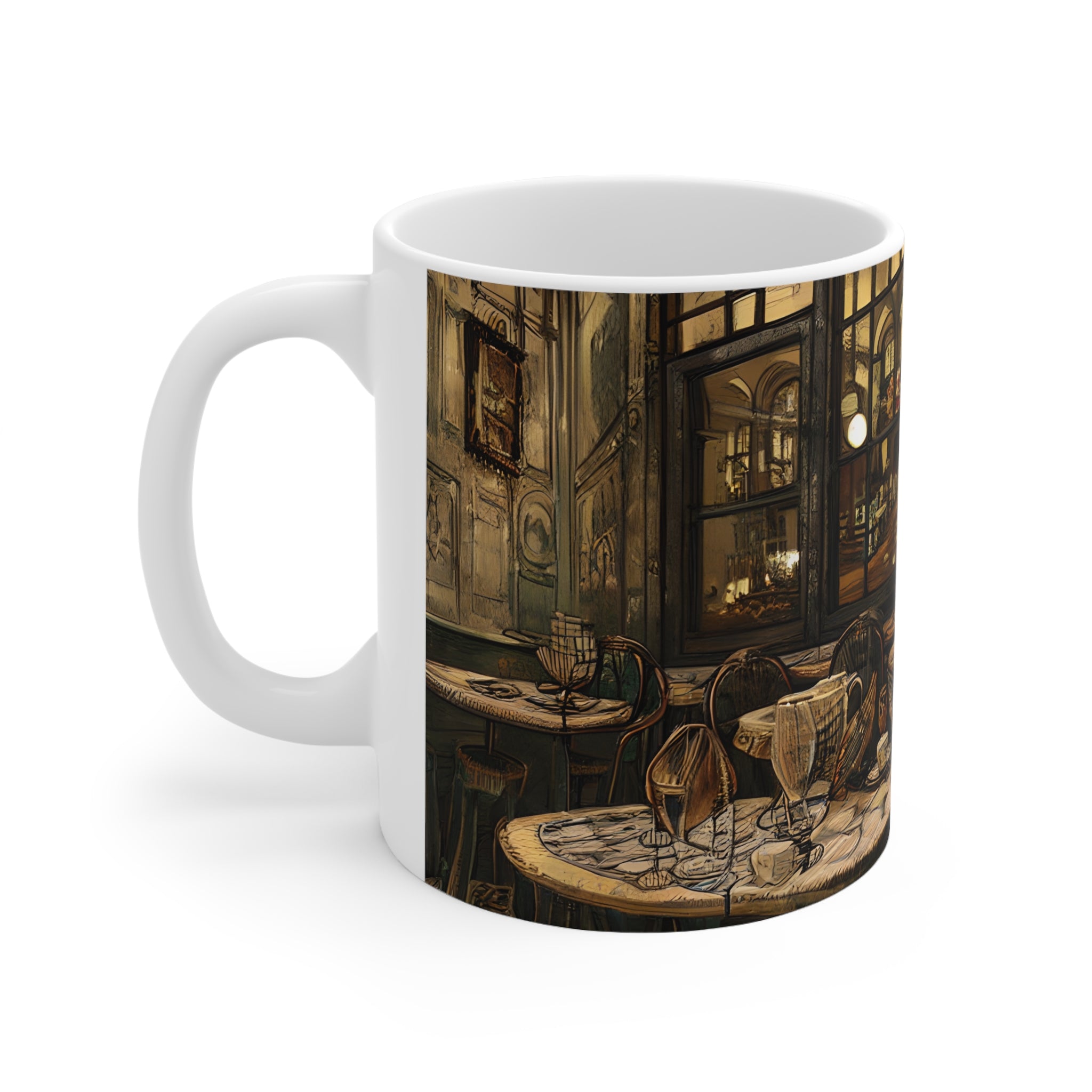 Ceramic Mug 11oz - Cafe Table Brown 0001