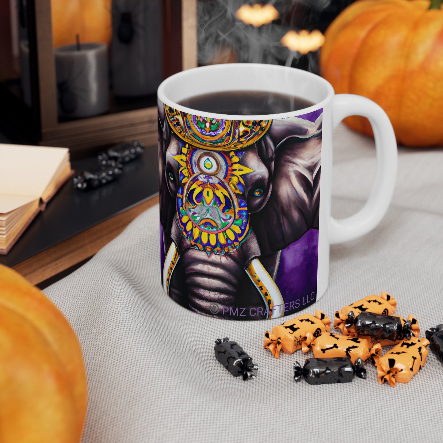 Ceramic Mug 11oz - Majestic Elephant 0001
