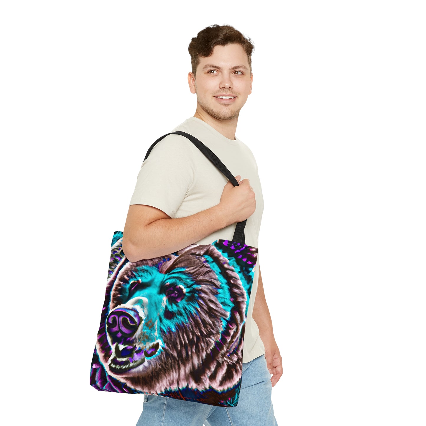 Tote Bag (AOP) - Grizzle Bear 0001