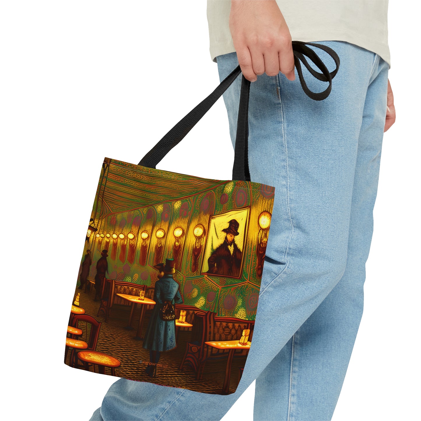 Tote Bag (AOP) - Cafe Table Shadows 0001