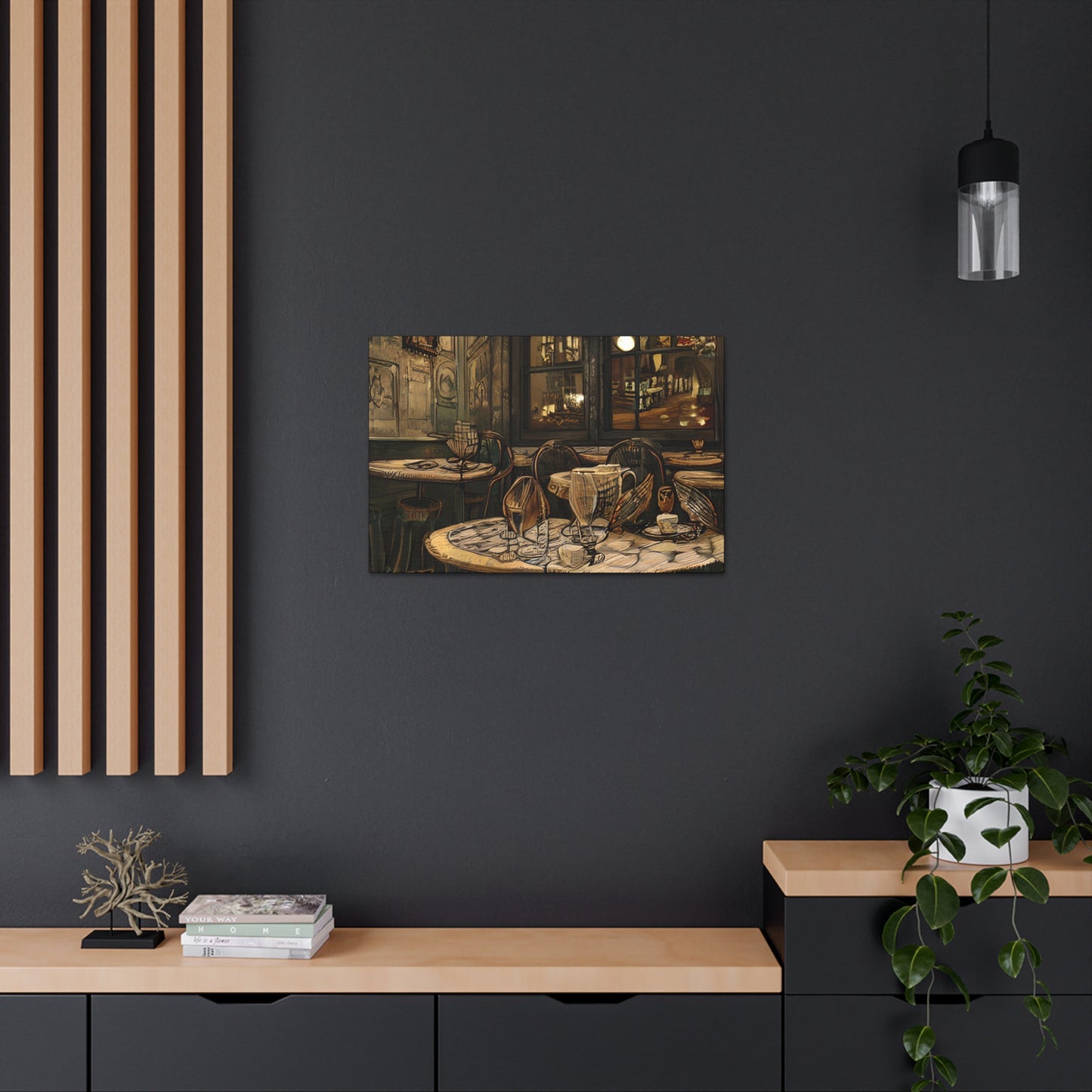 Canvas Gallery Wraps - Cafe Table Brown 0002