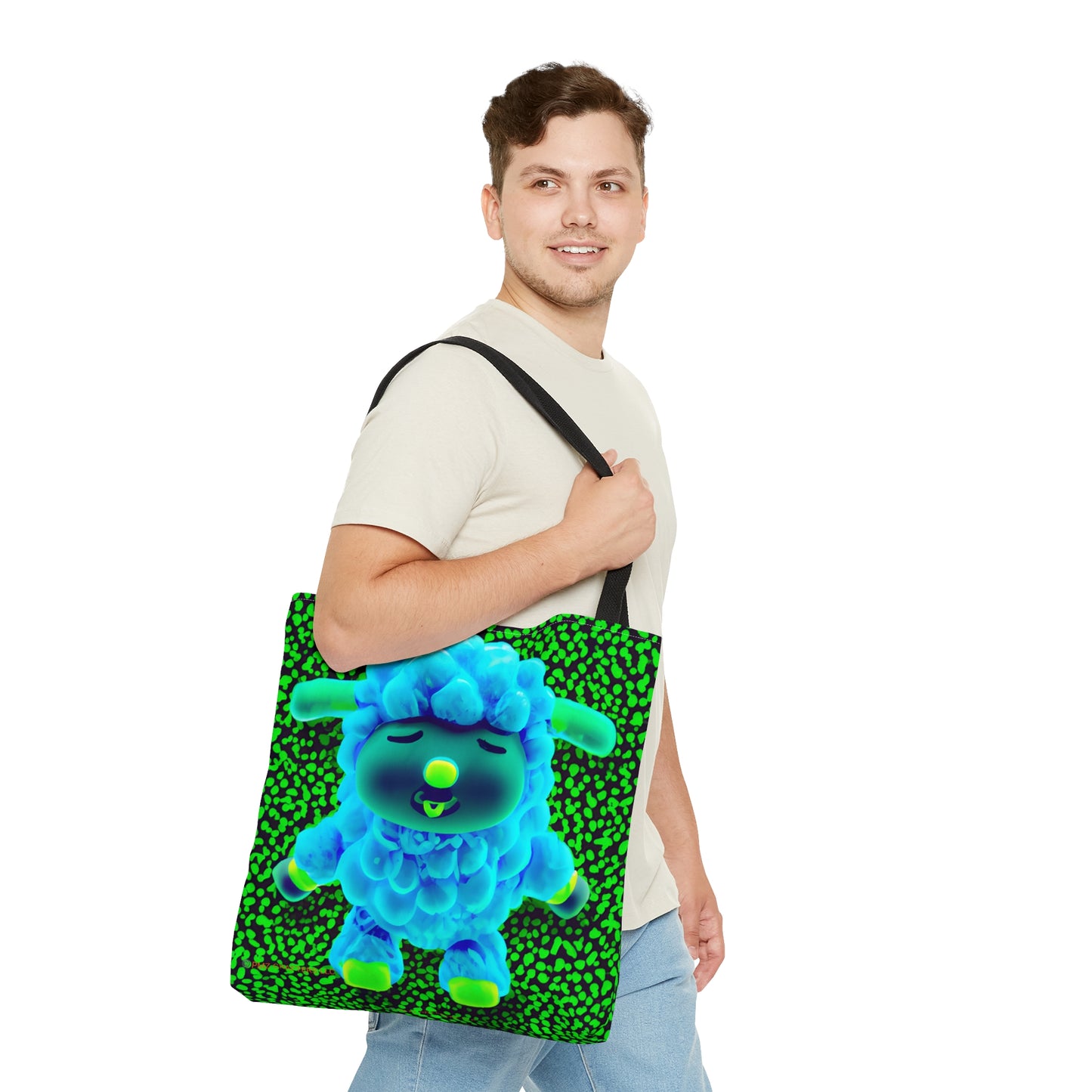Tote Bag (AOP) - Deep Blue Sheep 0001