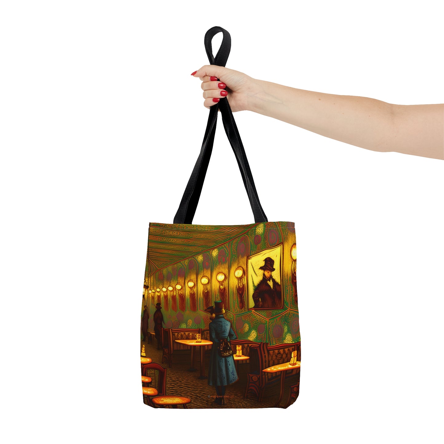 Tote Bag (AOP) - Cafe Table Shadows 0001
