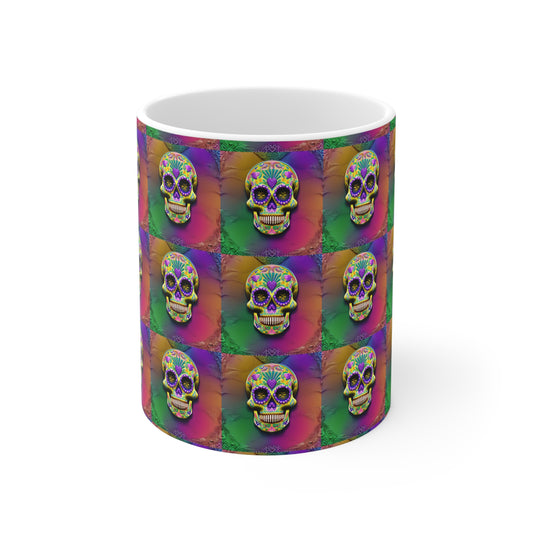 Ceramic Mug 11oz - Sugar Skull 0002