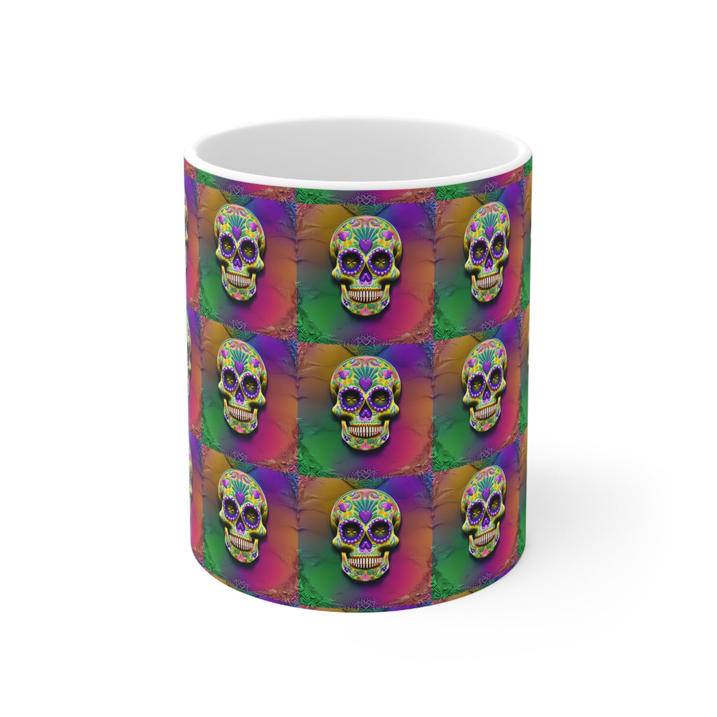 Ceramic Mug 11oz - Sugar Skull 0002