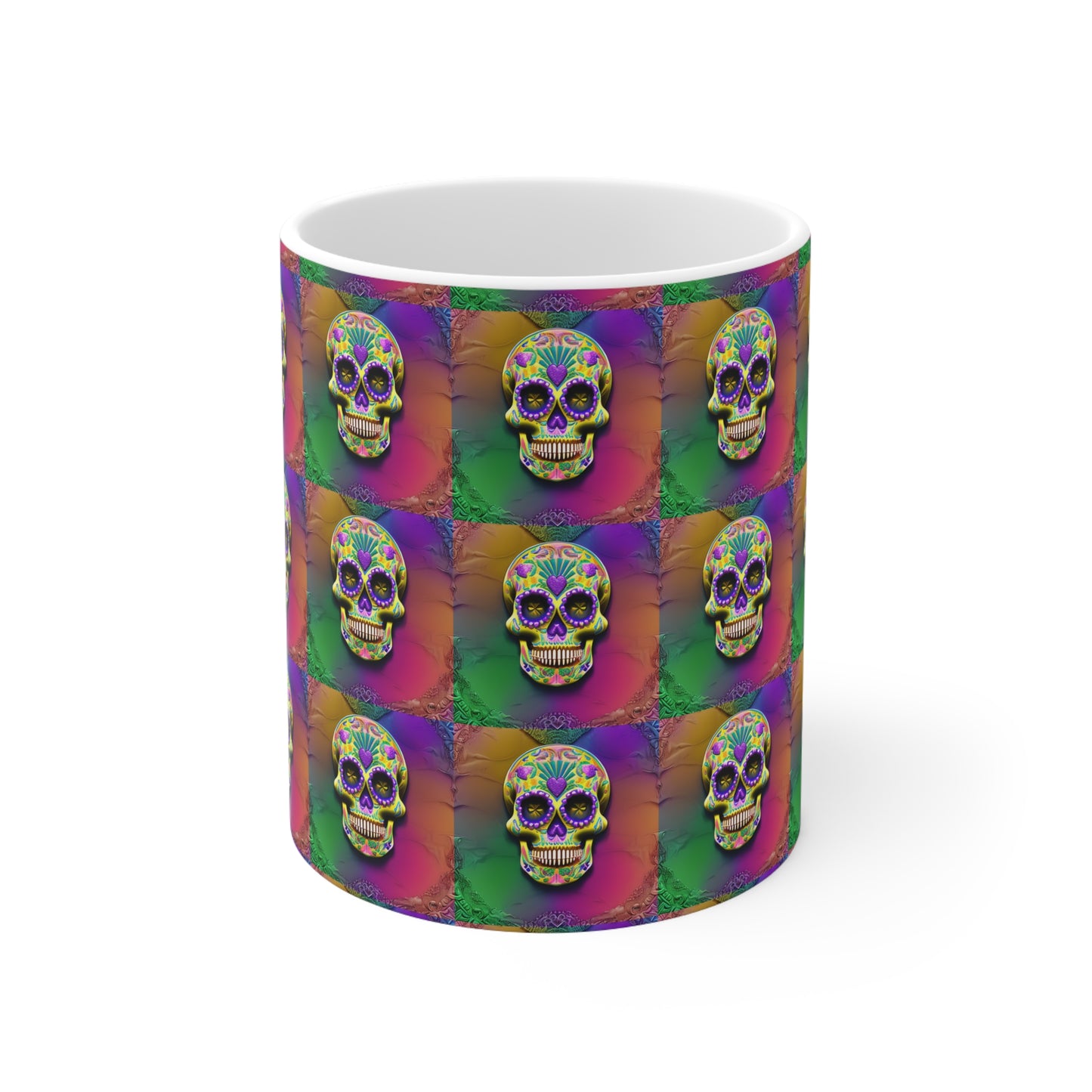 Ceramic Mug 11oz - Sugar Skull 0002