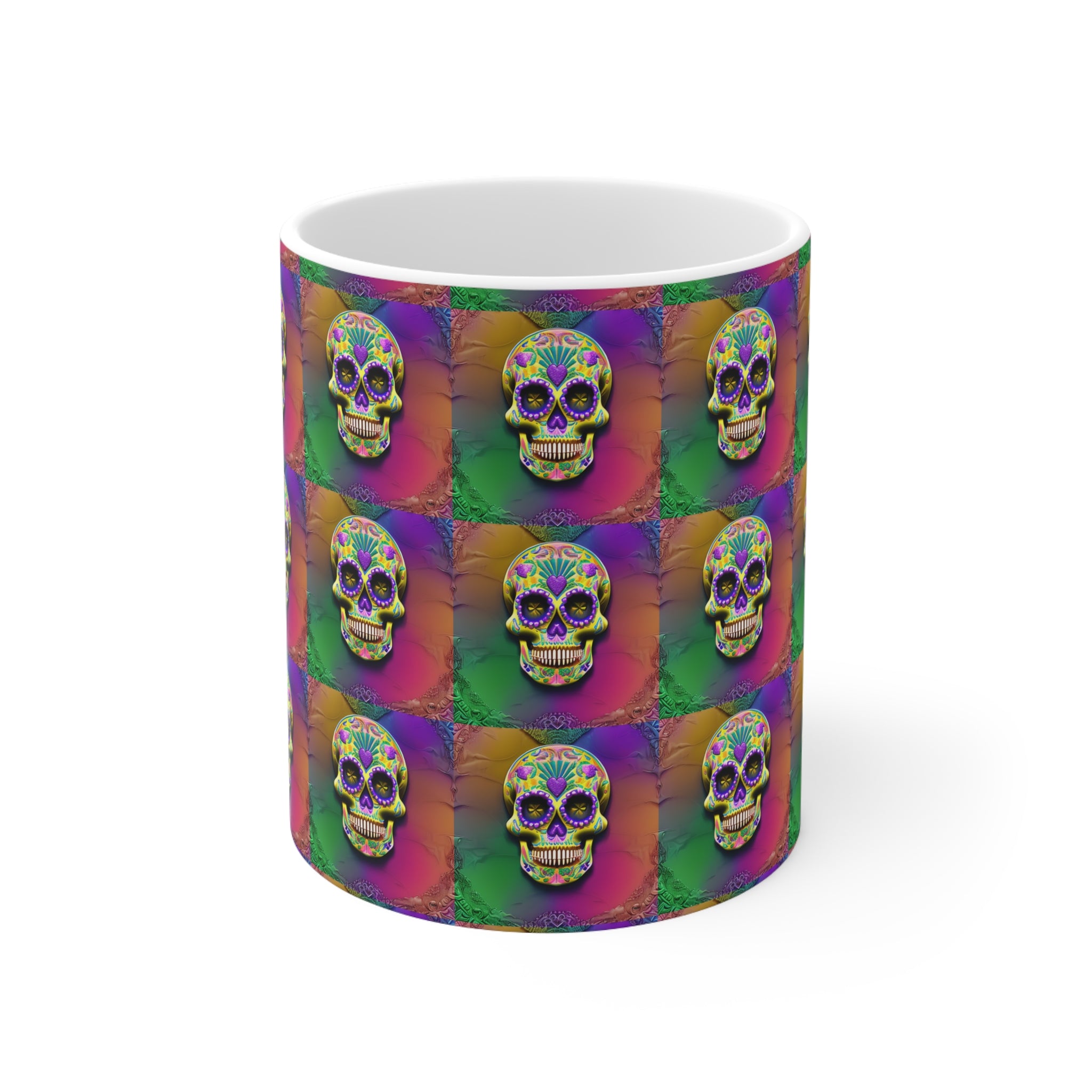 Ceramic Mug 11oz - Sugar Skull 0002