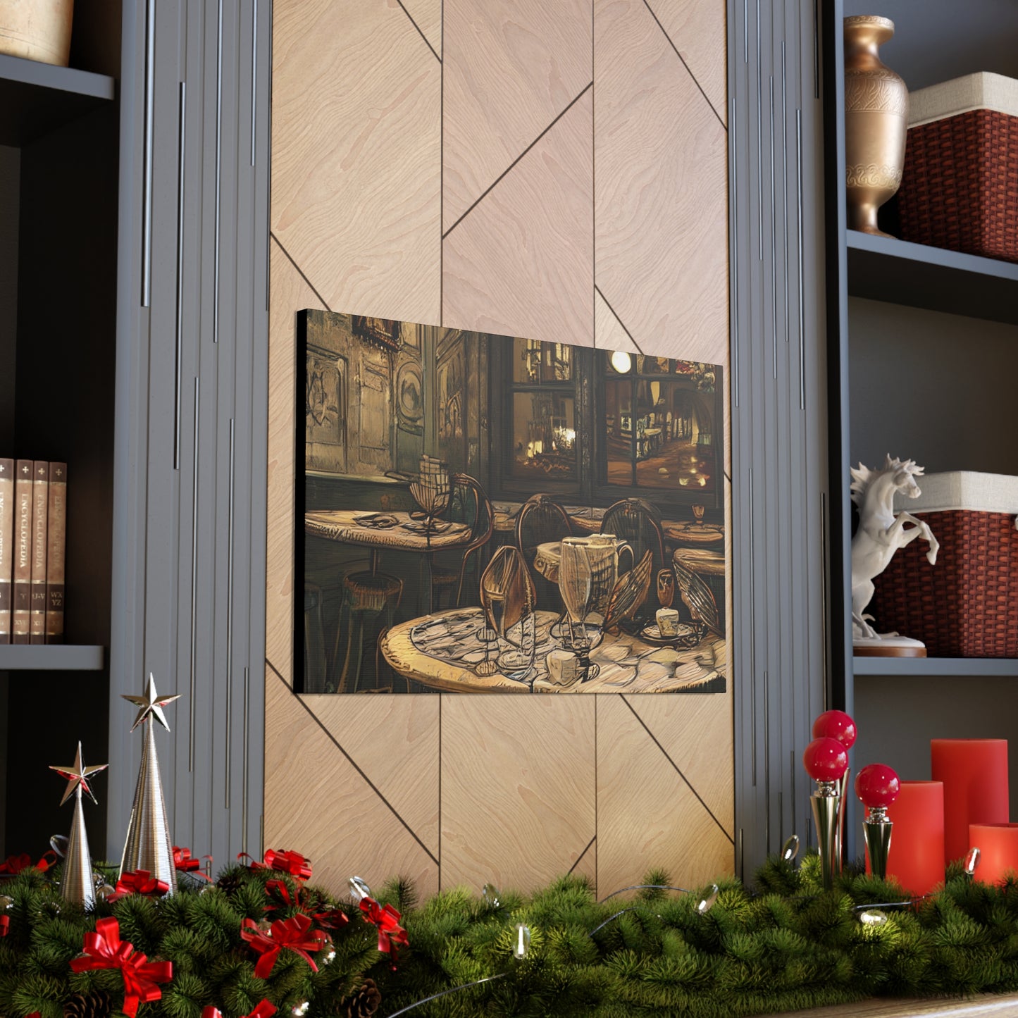 Canvas Gallery Wraps - Cafe Table Brown 0002