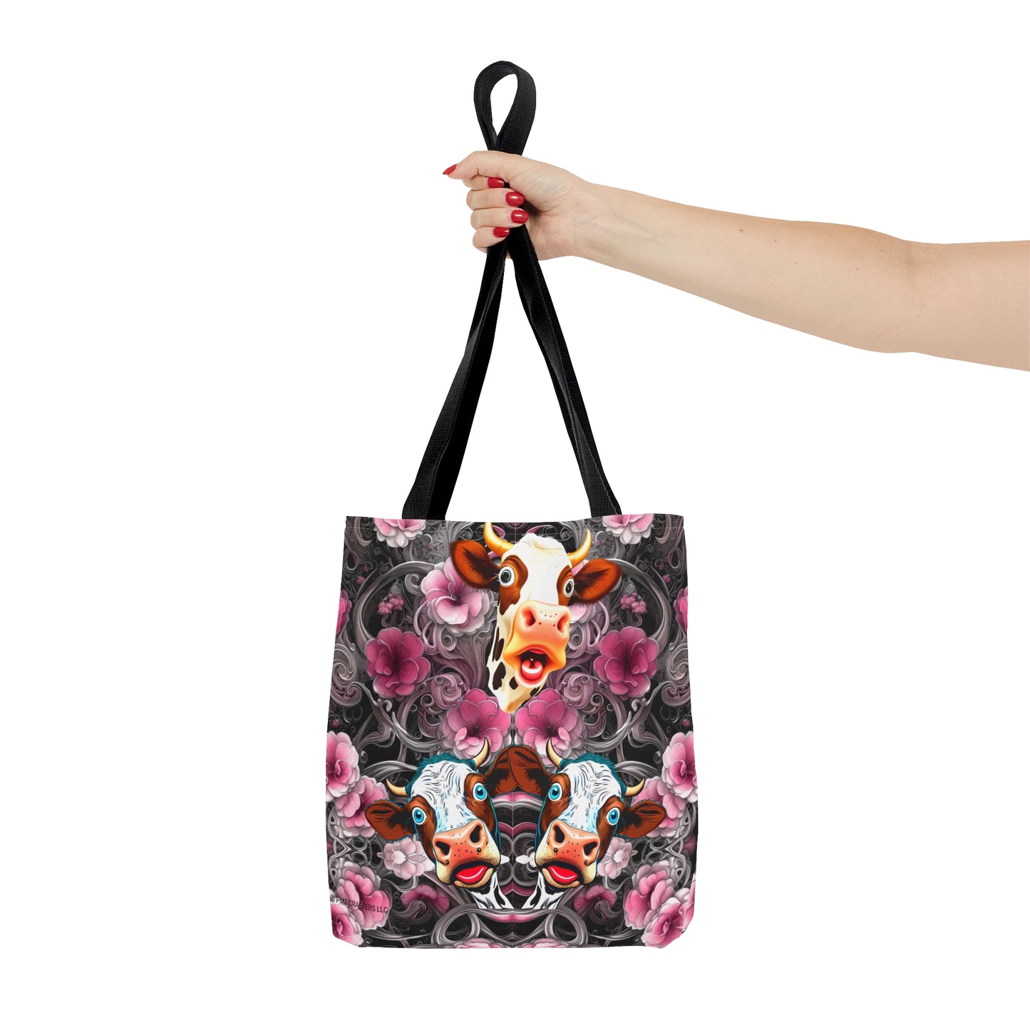 Tote Bag (AOP) - Flower Cow 0001