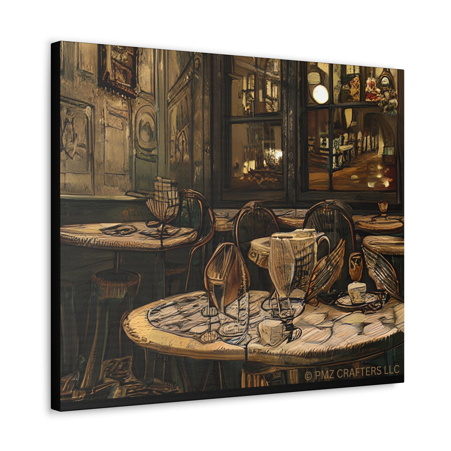 Canvas Gallery Wraps - Cafe Table Brown 0002
