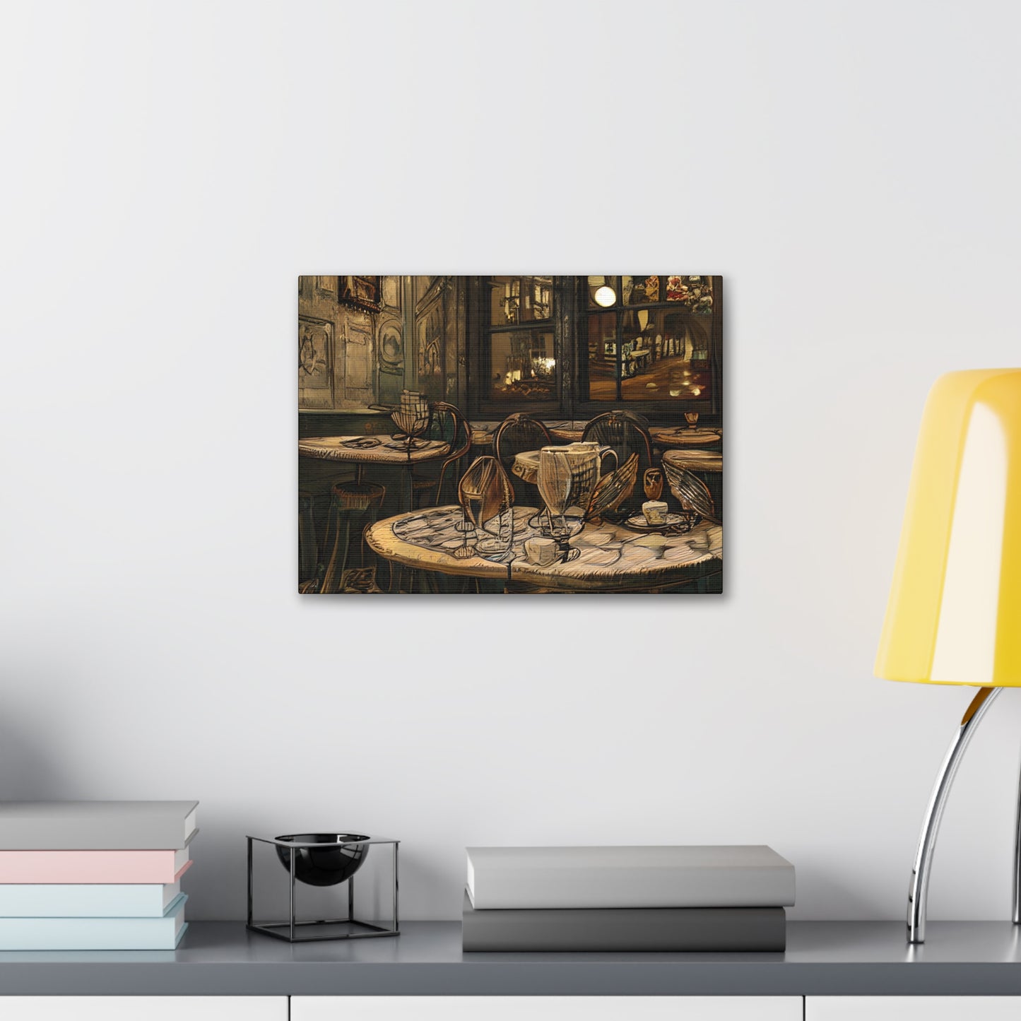 Canvas Gallery Wraps - Cafe Table Brown 0002