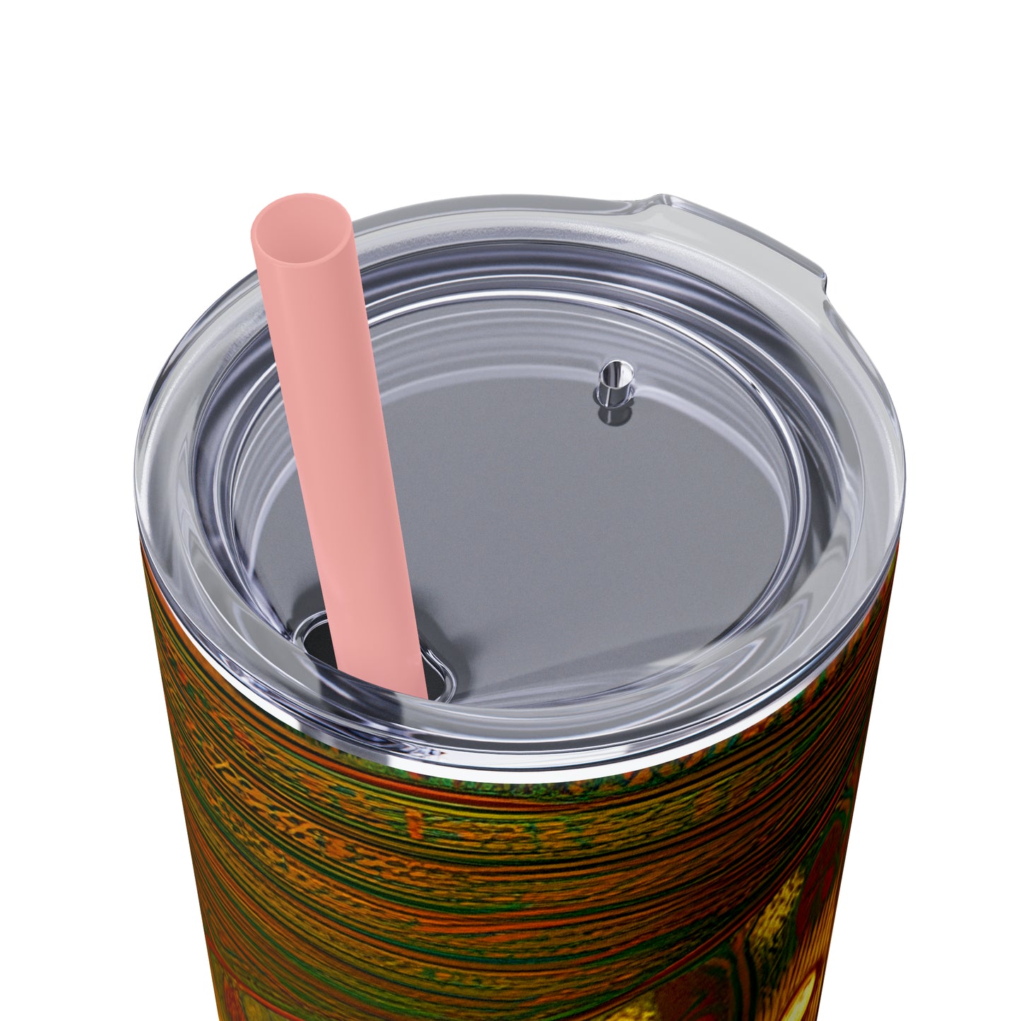 Skinny Tumbler with Straw, 20oz - Cafe Table Shadows 0001