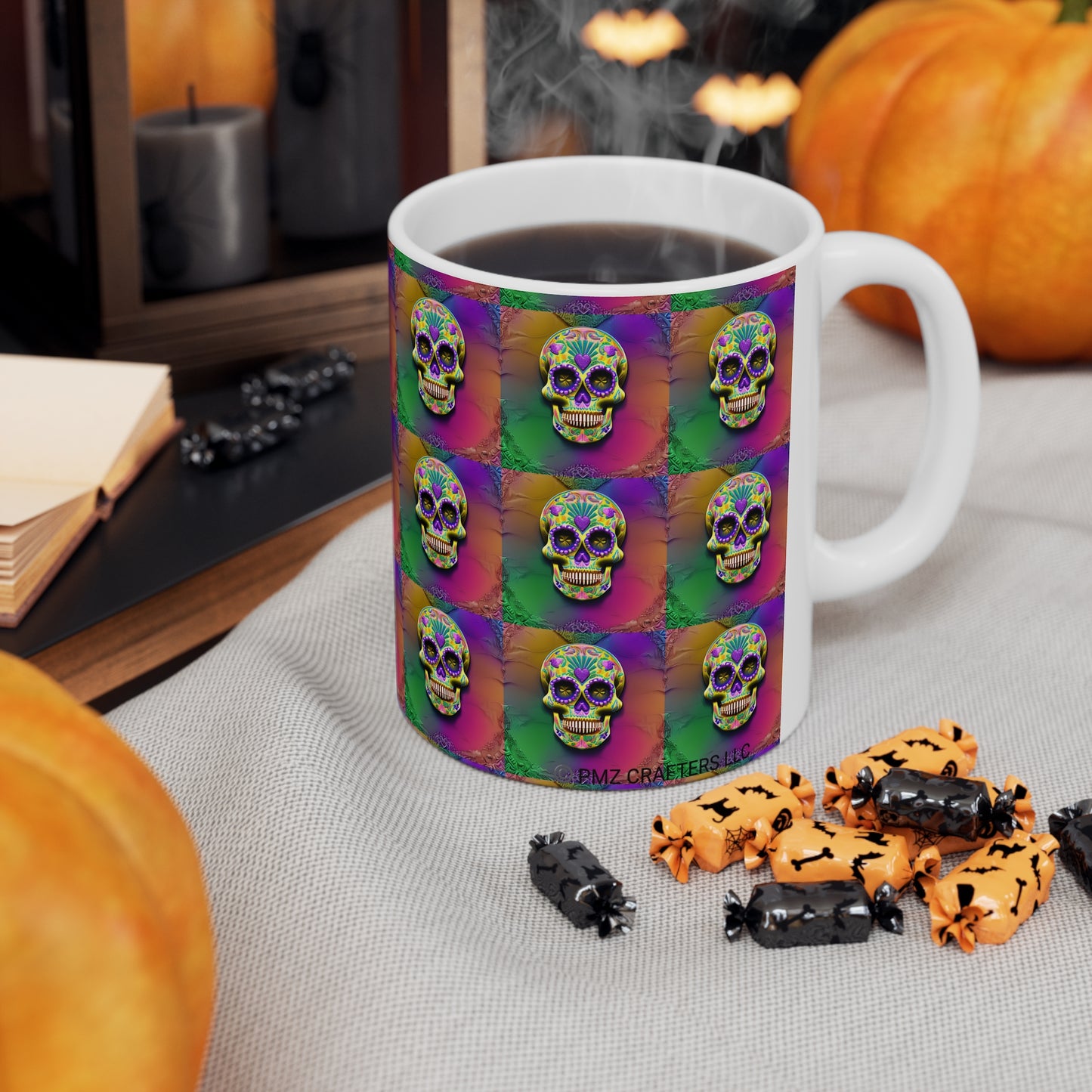 Ceramic Mug 11oz - Sugar Skull 0002