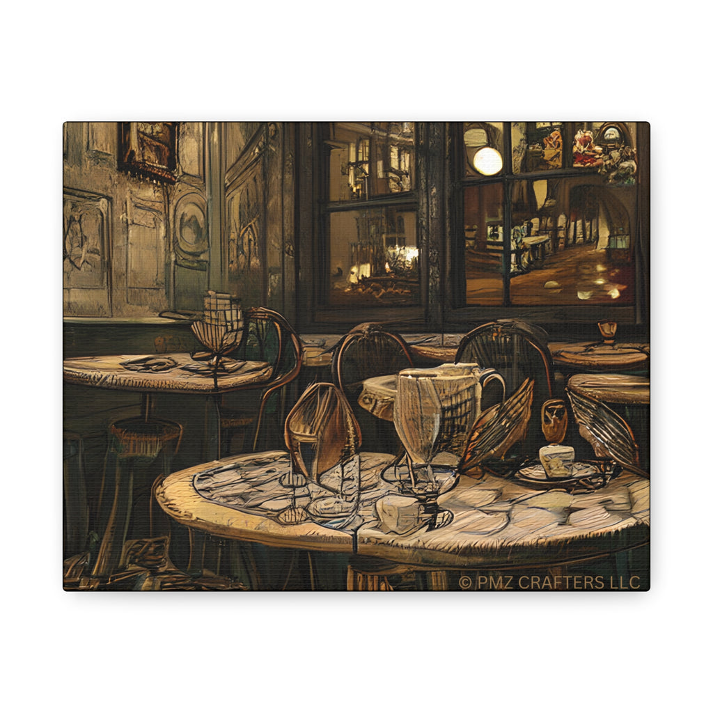 Canvas Gallery Wraps - Cafe Table Brown 0002