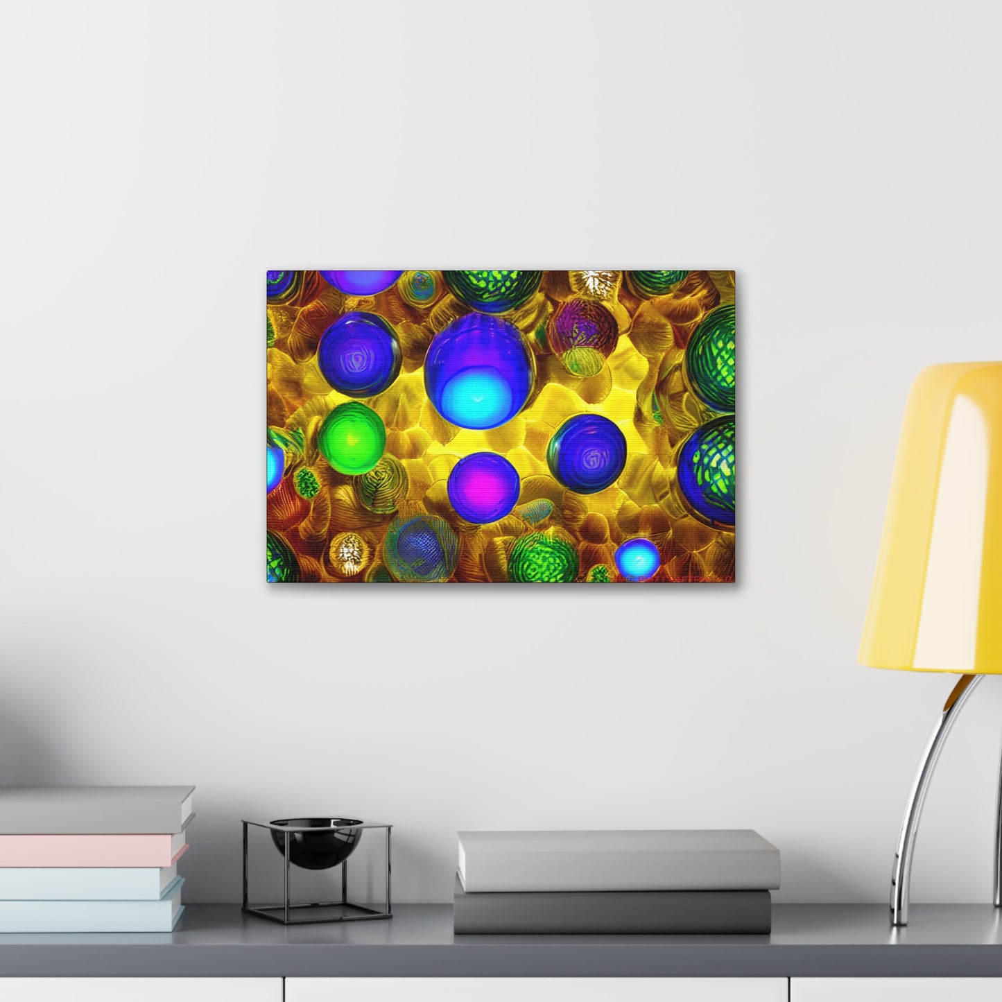 Canvas Gallery Wraps - 3D Vibrant Circles 0001