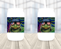 Glass Tumbler, Custom Gator Flag Design 0002