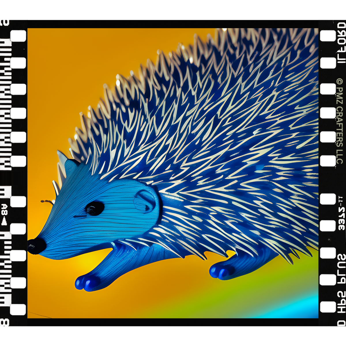 Custom Mug, 15 oz, Hedgehog Royal Blue 0001