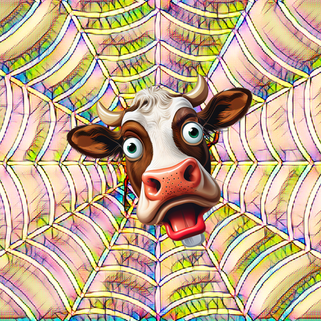 Custom Tumbler,  Spider Cow 0001